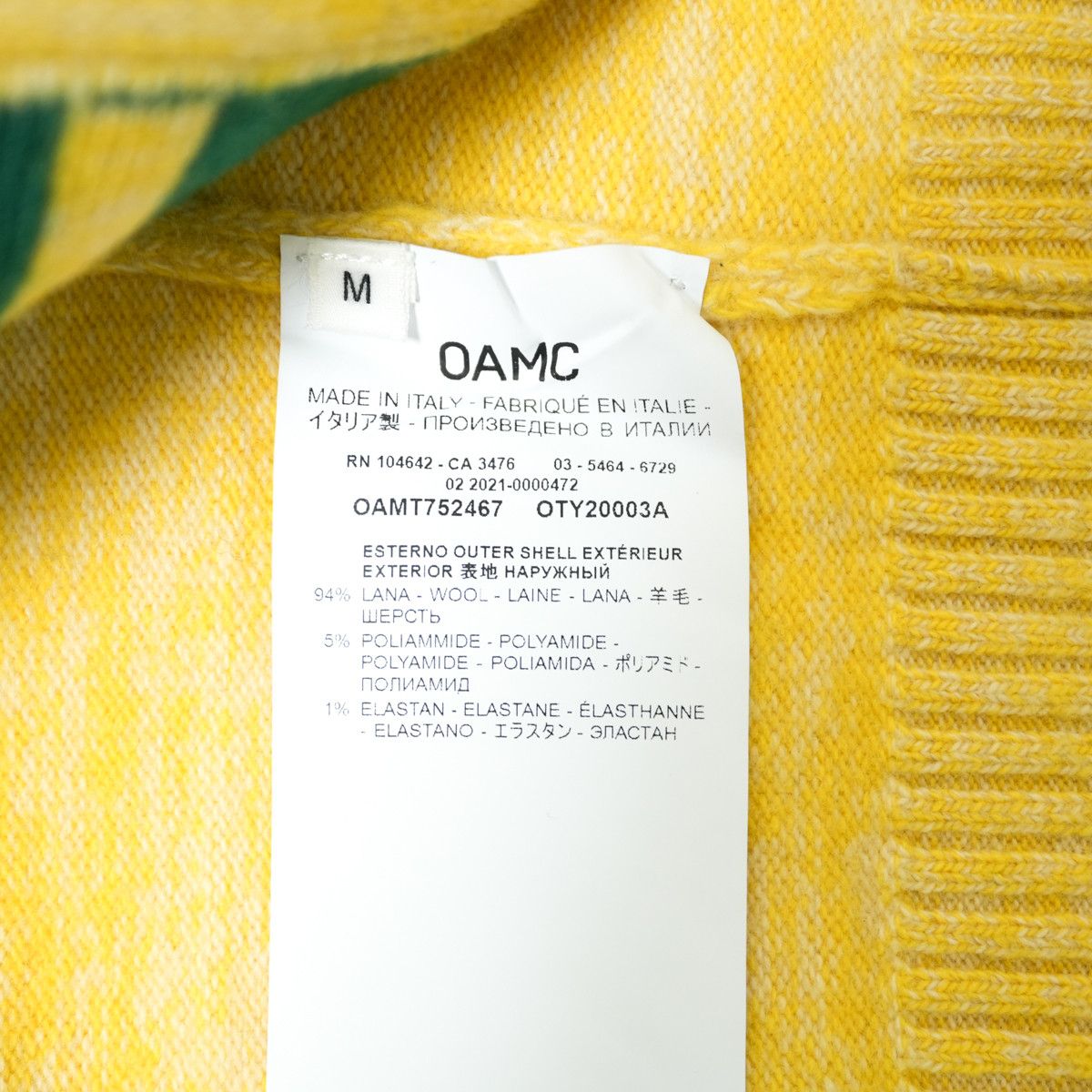 OAMC OAMC 2021AW SPRING SUN AUTUMN TINTS CREW NECK SWEATER Size US S / EU 44-46 / 1 - 7 Thumbnail