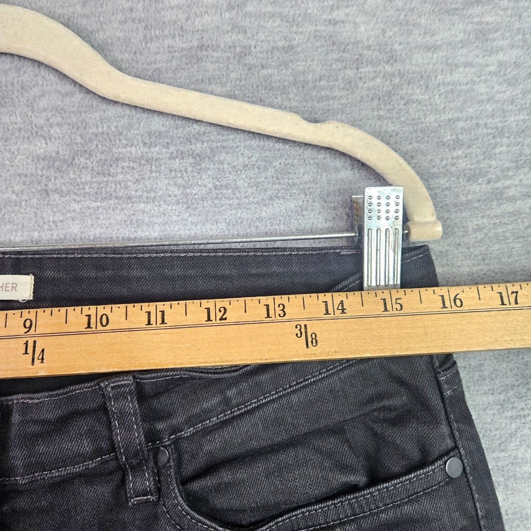 Eileen Fisher Eileen Fisher Jeans Black 8 Regular Fit 5-Pocket Denim Cotton Spandex Button Vintage No Size 30" / US 8 / IT 44 - 3 Thumbnail