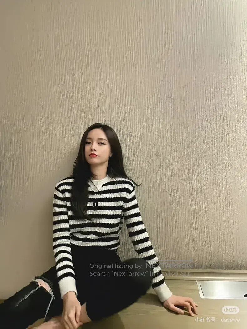 Chanel Chanel Blue and white sequin striped sweater long sleeves Size XS / US 0-2 / IT 36-38 - 7 Thumbnail