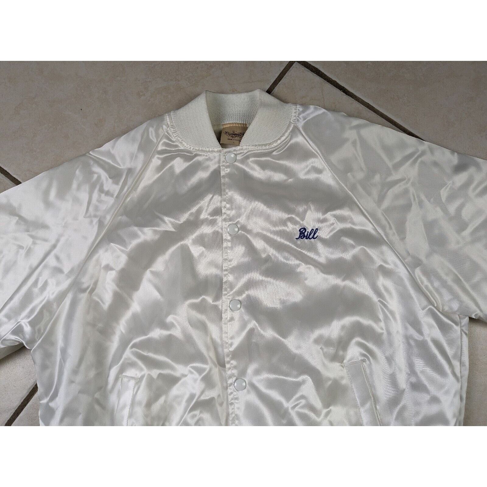 Other Vtg USA Racing Team Satin Bomber Snap Button Jacket Size US L / EU 52-54 / 3 - 8 Thumbnail