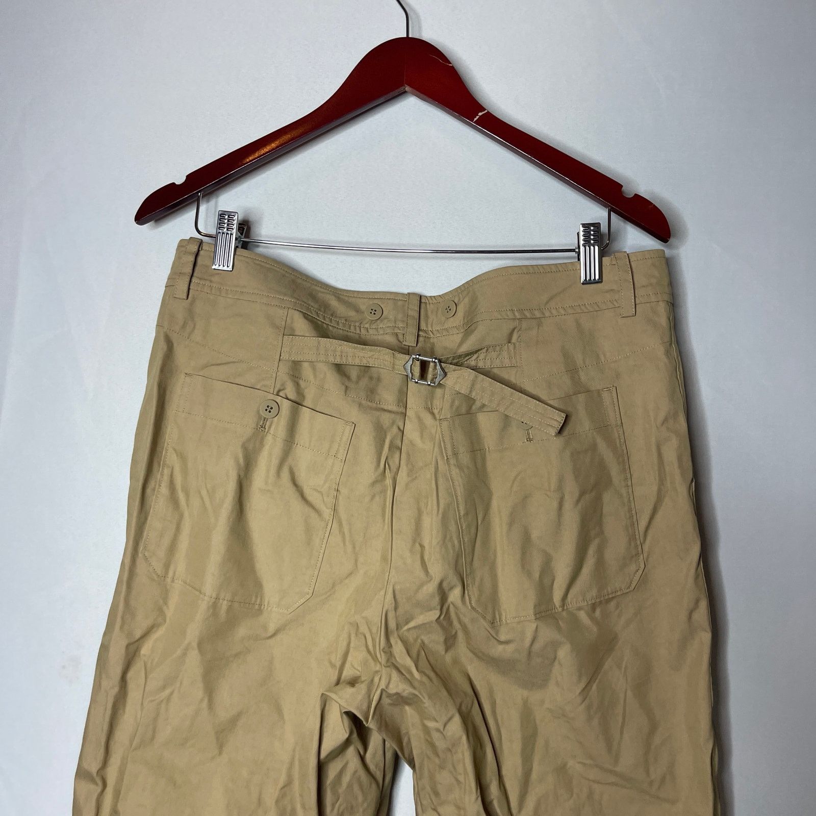 Jonathan Simkhai Simkhai tan wide leg high rise pants sz 32 Size 32" / US 10 / IT 46 - 6 Thumbnail