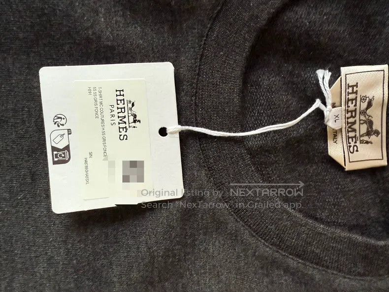 Hermes Hermes Men's short-sleeve T-shirt Size US XL / EU 56 / 4 - 4 Thumbnail