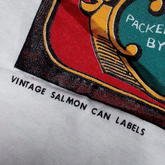 Vintage DS Vintage Columbia River Salmon Packing Label T-Shirt Size US XL / EU 56 / 4 - 4 Thumbnail