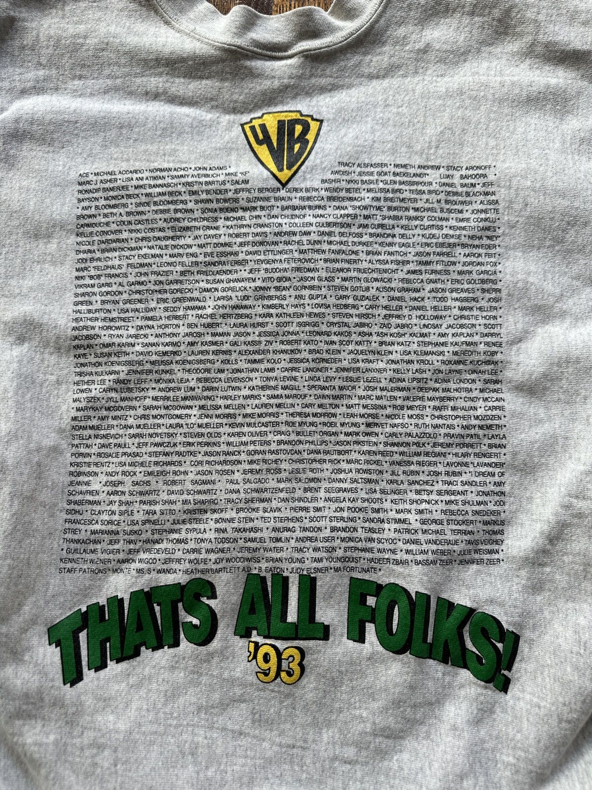 Vintage Vintage 90s Warner Brothers Graphic Crewneck Sweatshirt Size US XL / EU 56 / 4 - 6 Thumbnail