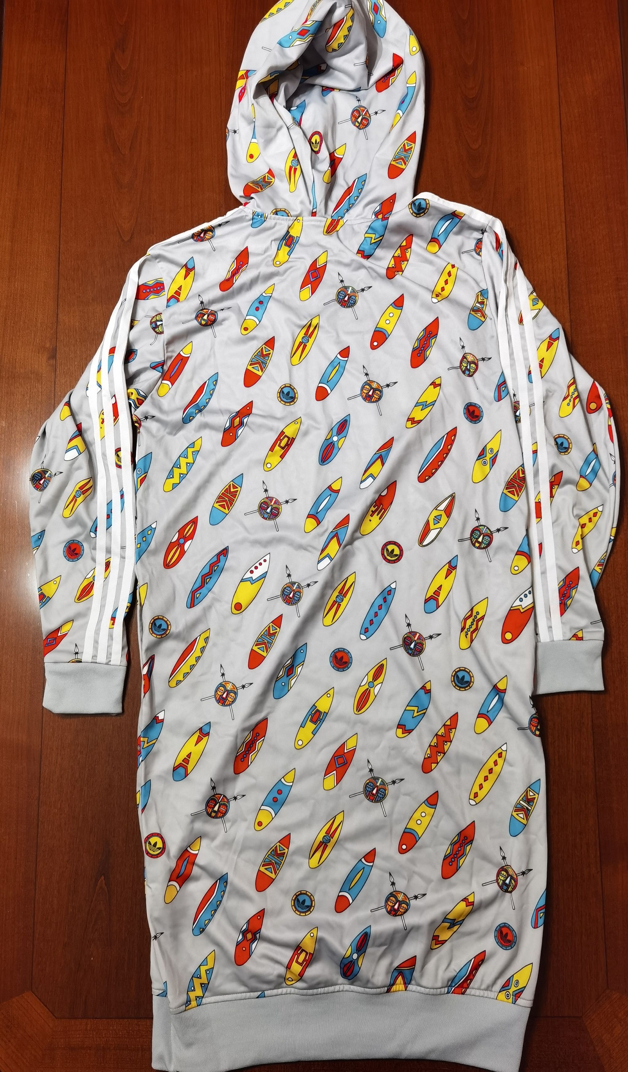 Adidas × Jeremy Scott Adidas Jeremy Scott African Surfboards Dress Jumper M P14055 Size M / US 6-8 / IT 42-44 - 16 Thumbnail