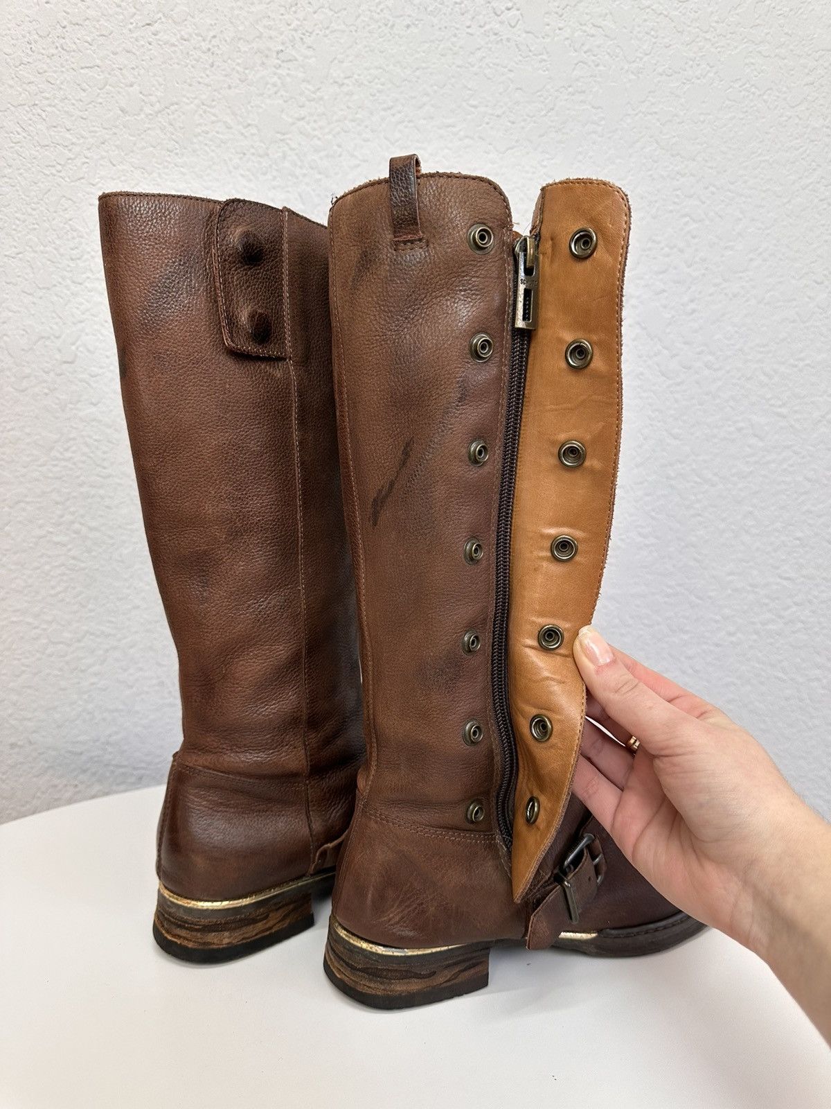 A.S.98 Vintage AS 98 Leather Hight Boots Ankle Rick Owens Style GOA Size US 8 / IT 38 - 8 Thumbnail