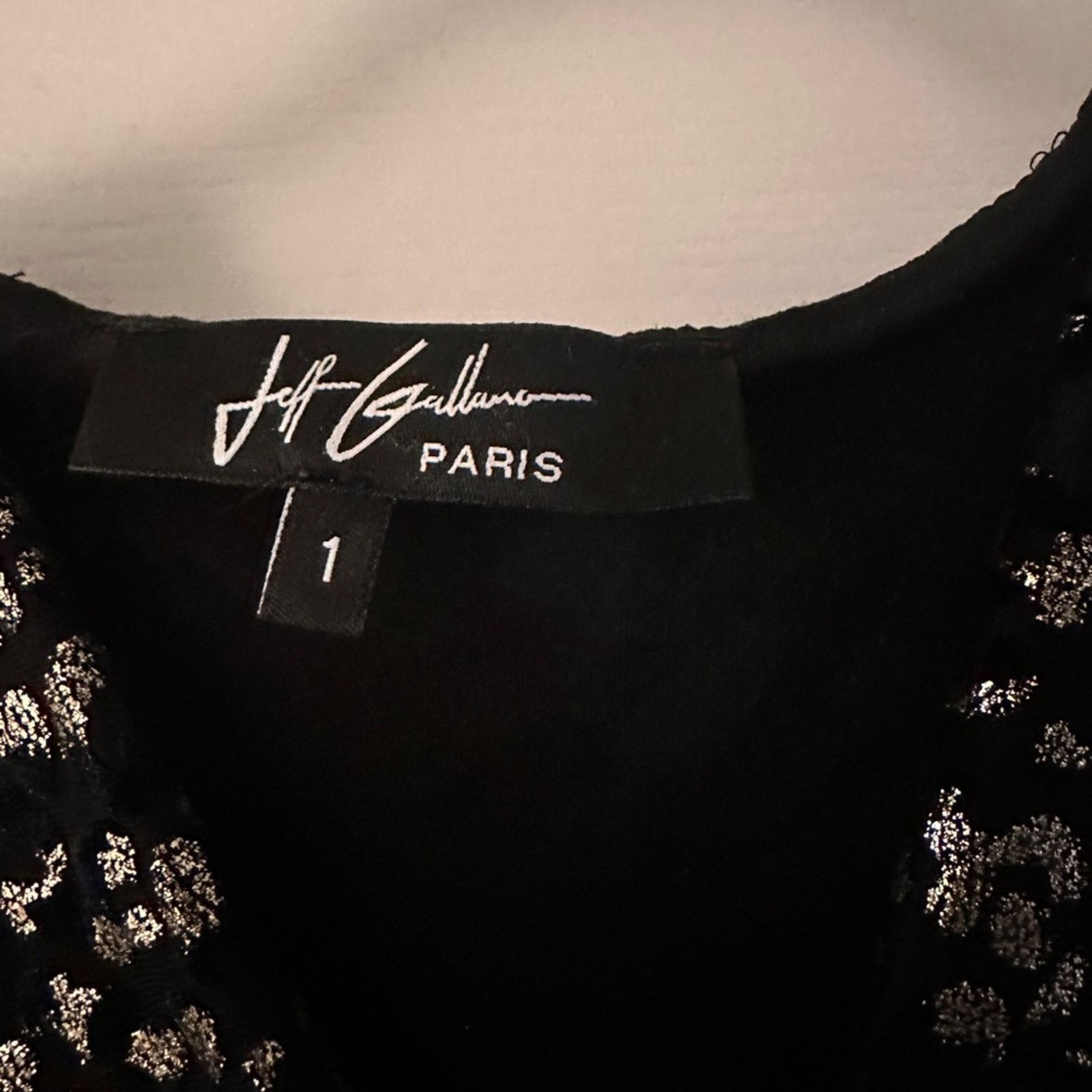 Other Jeff Gallano black and metallic animal print dress size 1 Size XS / US 0-2 / IT 36-38 - 3 Thumbnail