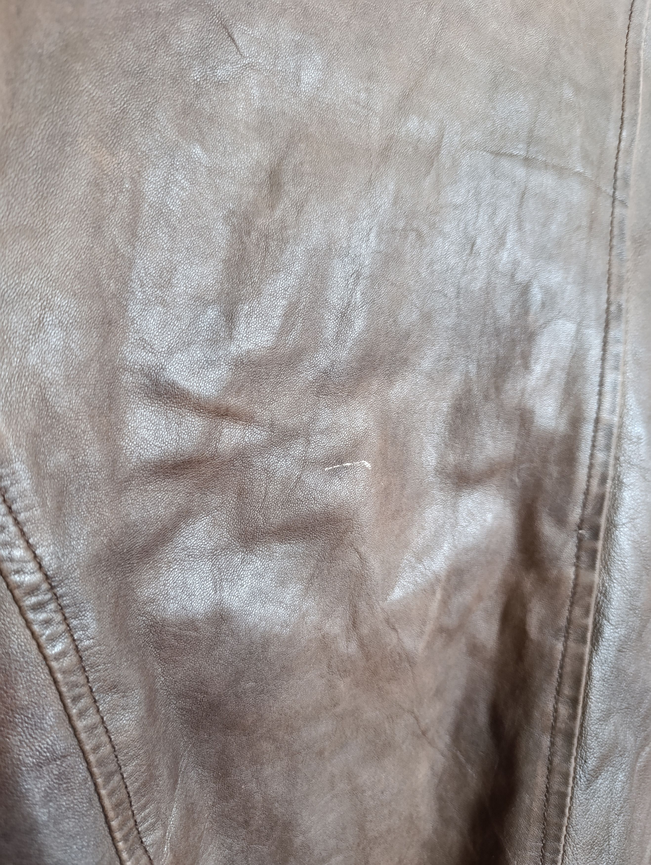Vintage AVIATRIX WOMEN LEATHER BIKER JACKER Size XXL / US 16-18 / IT 52-54 - 16 Thumbnail