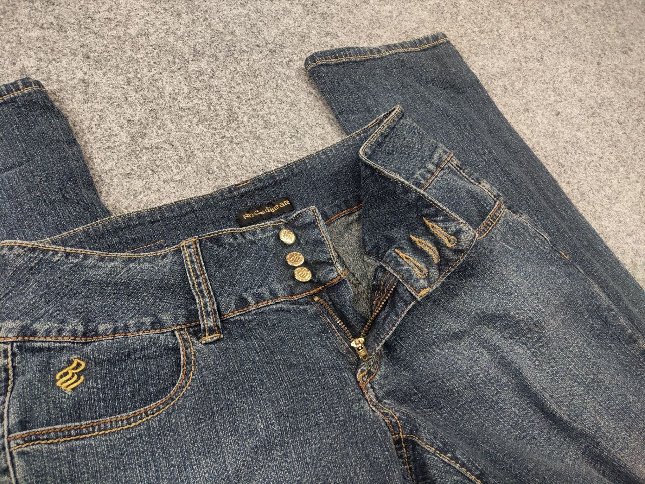 Rocawear Vintage Roca wear Y2K Low-rise Bootcut embroidered Jeans Size 28" / US 6 / IT 42 - 10 Thumbnail