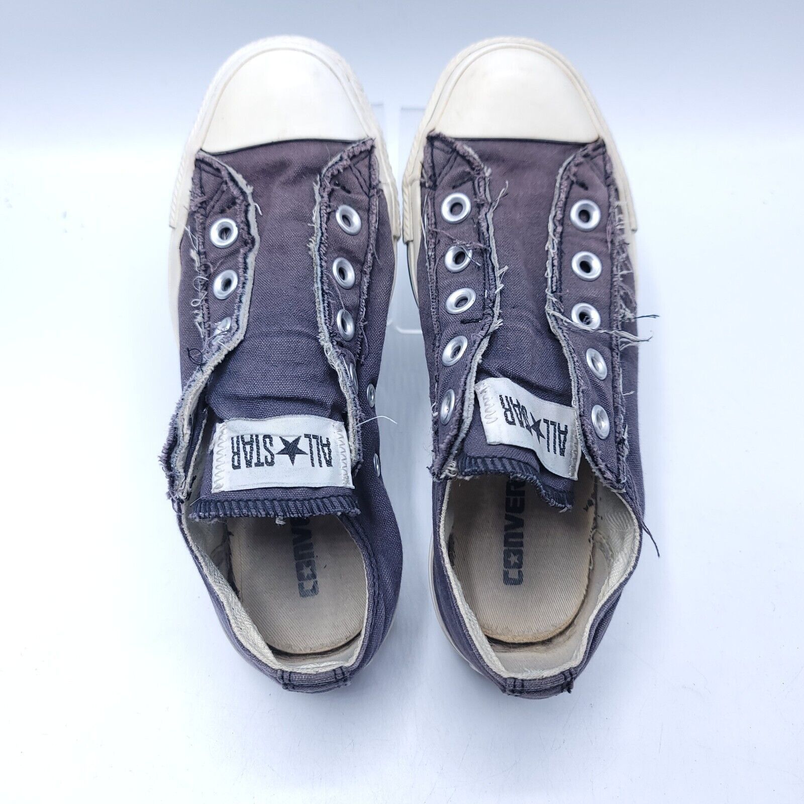 Converse Converse All Star Sneaker Shoe Women Size 5 1T366 Gray White Size US 5 / IT 35 - 4 Thumbnail