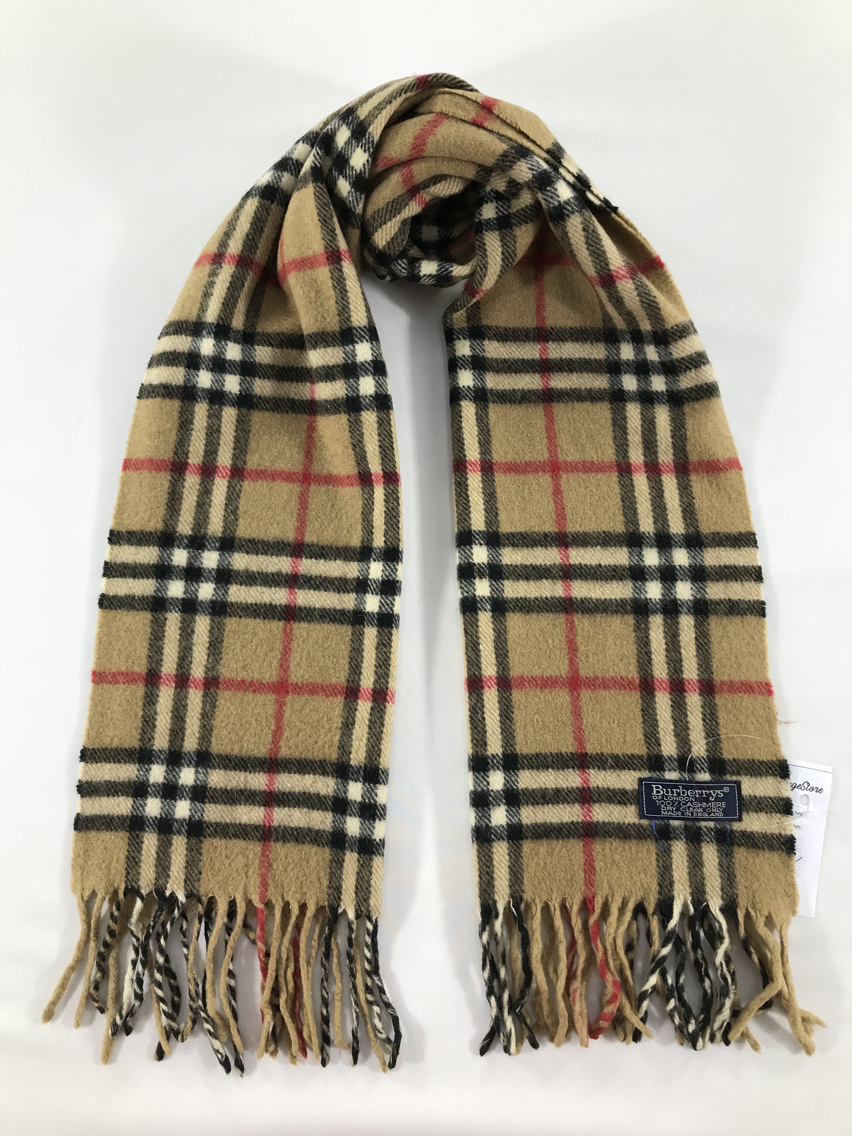Burberry Vintage Burberry Scarf/Muffler/Neckwear MF1411 Size ONE SIZE - 1 Thumbnail