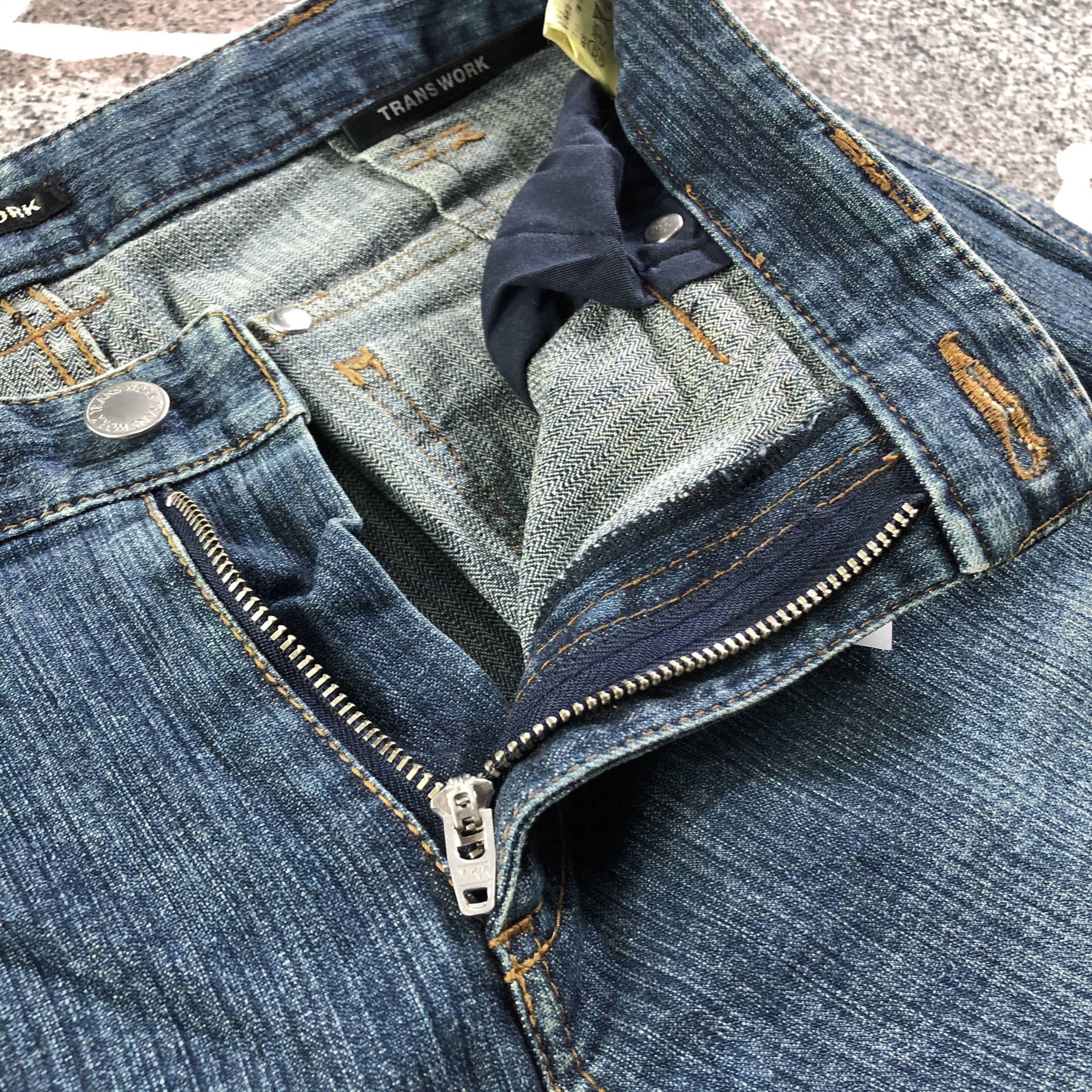 Japanese Brand Trans Work Blue Flared Jeans KJ1997 Size US 31 - 6 Thumbnail
