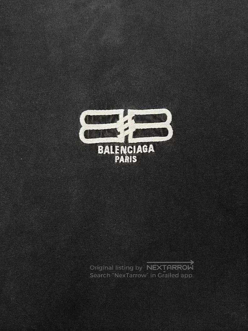 Balenciaga Balenciaga Logo Embroidered Crew Neck Short Sleeve T-shirt Size US XL / EU 56 / 4 - 3 Thumbnail