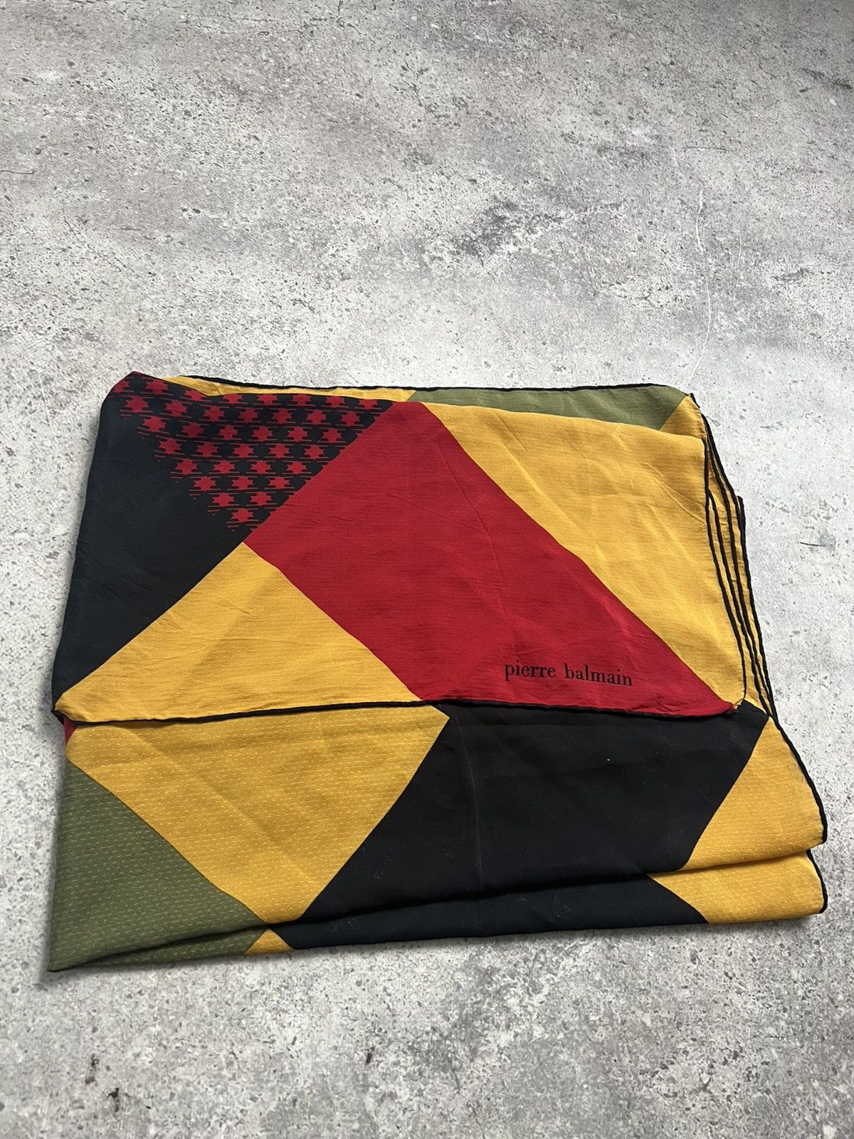 Balmain × Vintage Vintage Pierre Balmain Silk Scarf Size ONE SIZE - 3 Thumbnail