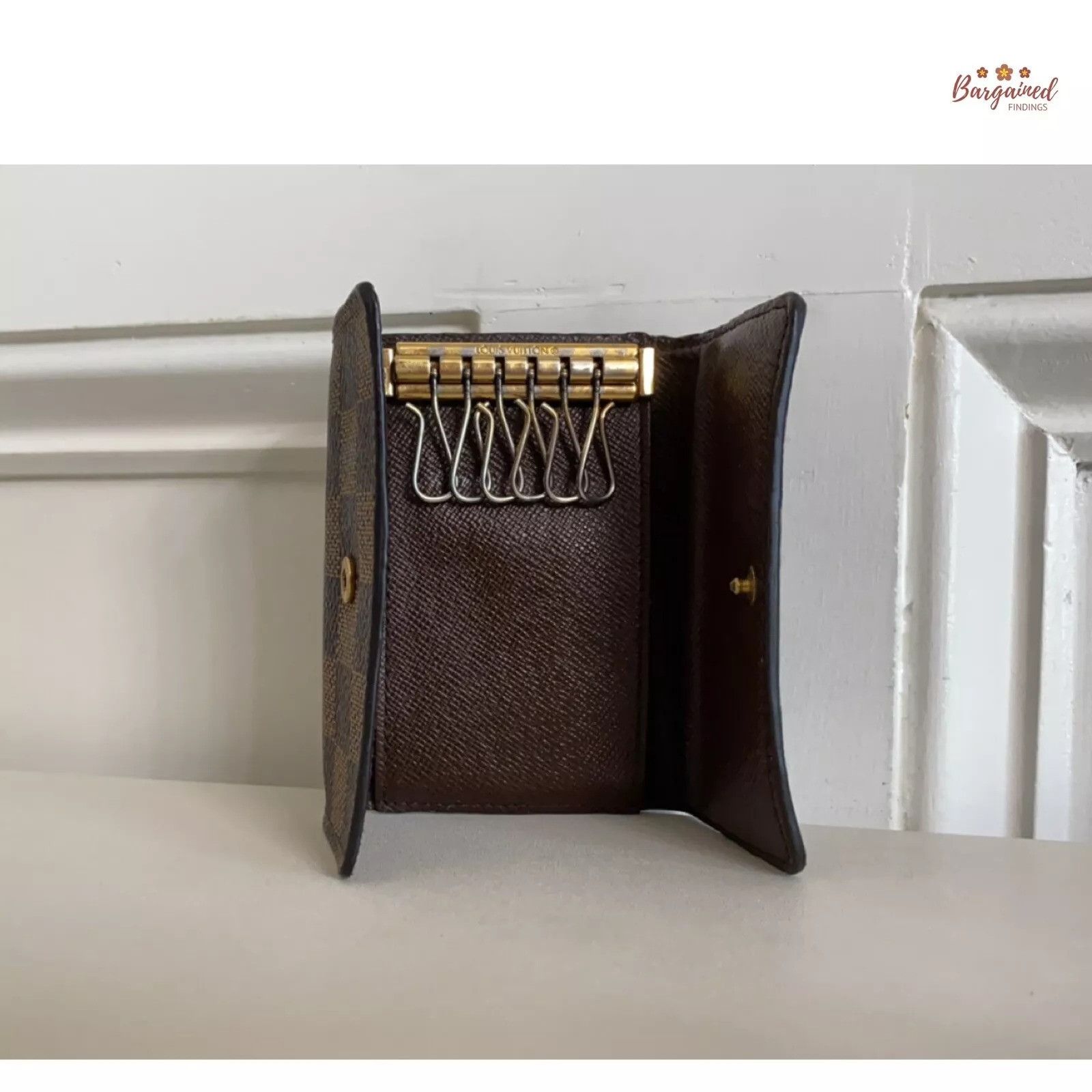 Louis Vuitton Louis Vuitton Damier Ebene Canvas Leather 6 Key Holder Size ONE SIZE - 7 Thumbnail