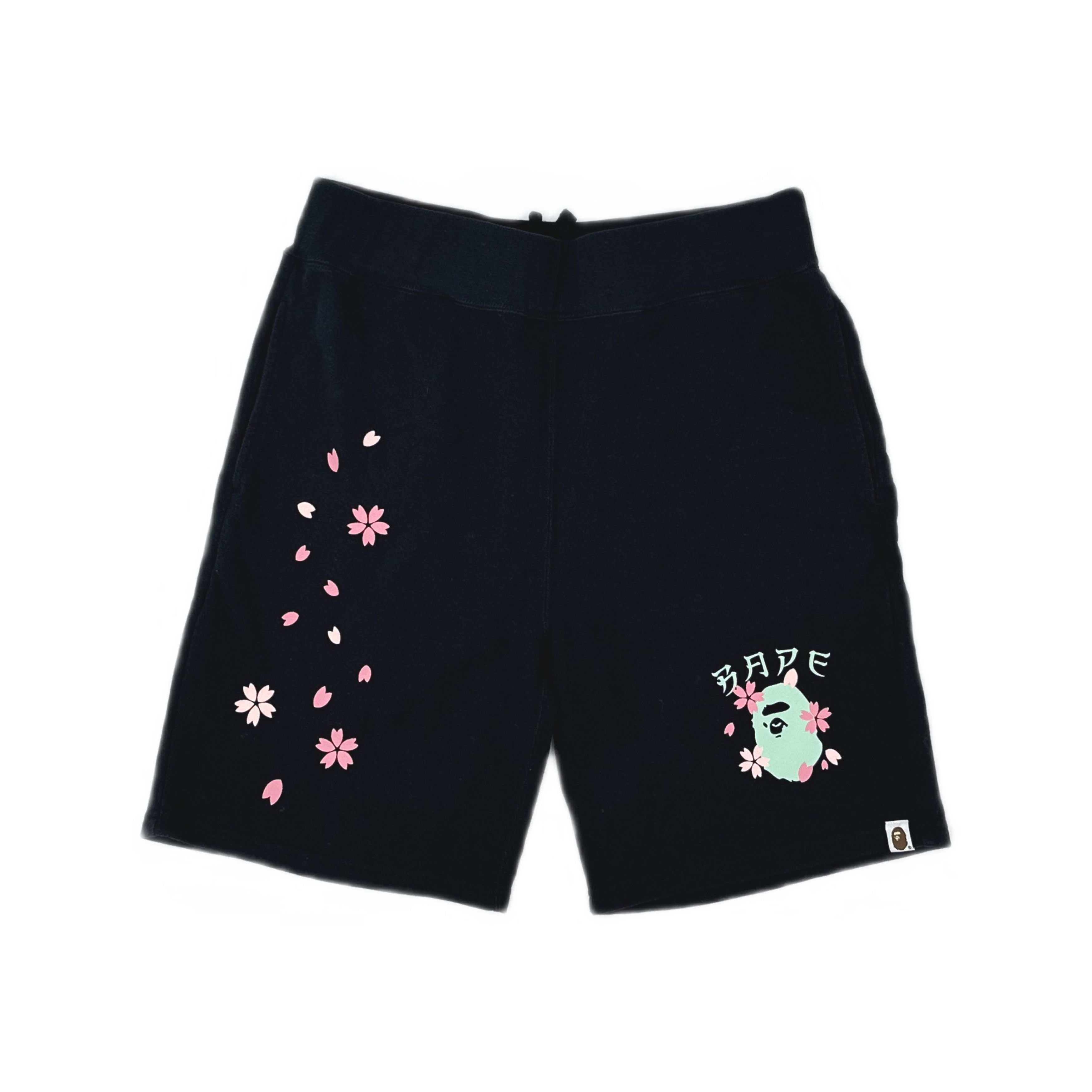 Bape A Bathing Ape Sakura Sweat Shorts Black Size L Size US 34 / EU 50 - 1 Thumbnail