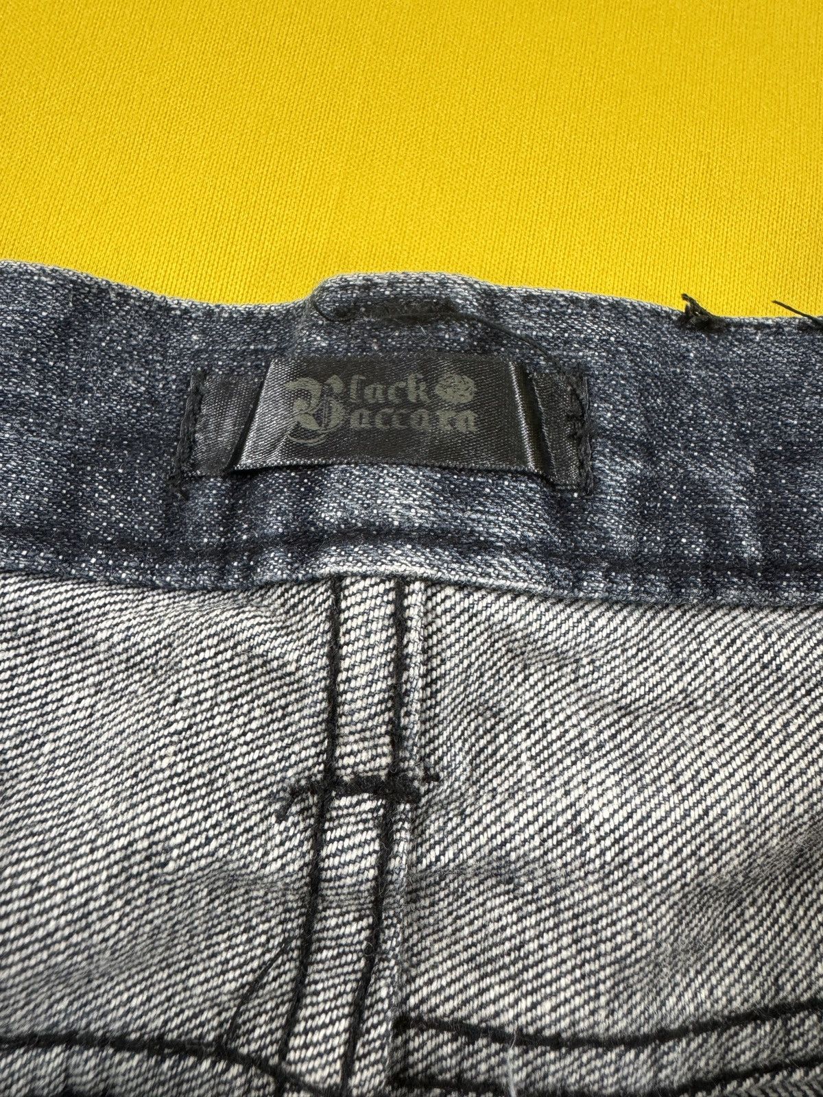 Japanese Brand Black Baccara tornado mart style spiral flare jeans Size US 34 / EU 50 - 19 Thumbnail
