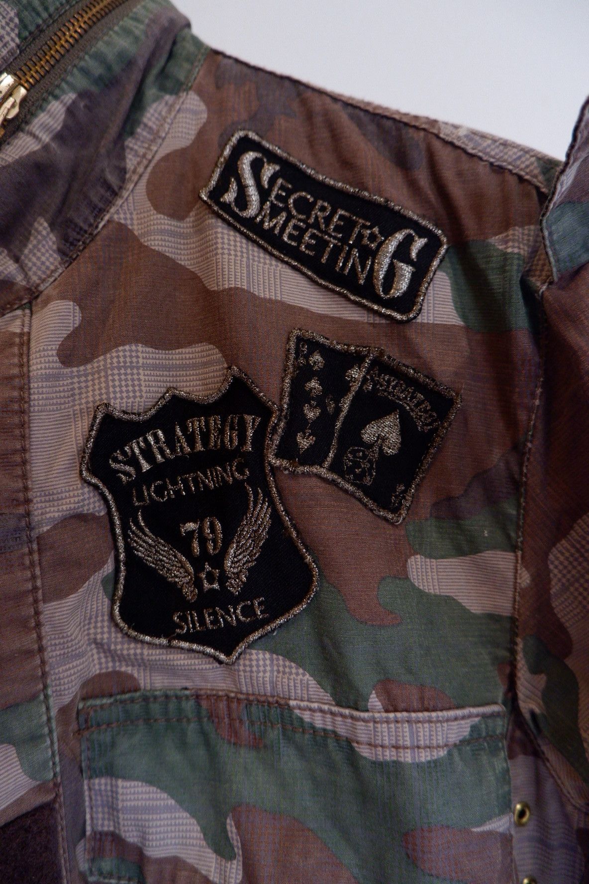 Hysteric Glamour Vintage PPFM Camo Bondage Jacket Size US M / EU 48-50 / 2 - 5 Thumbnail