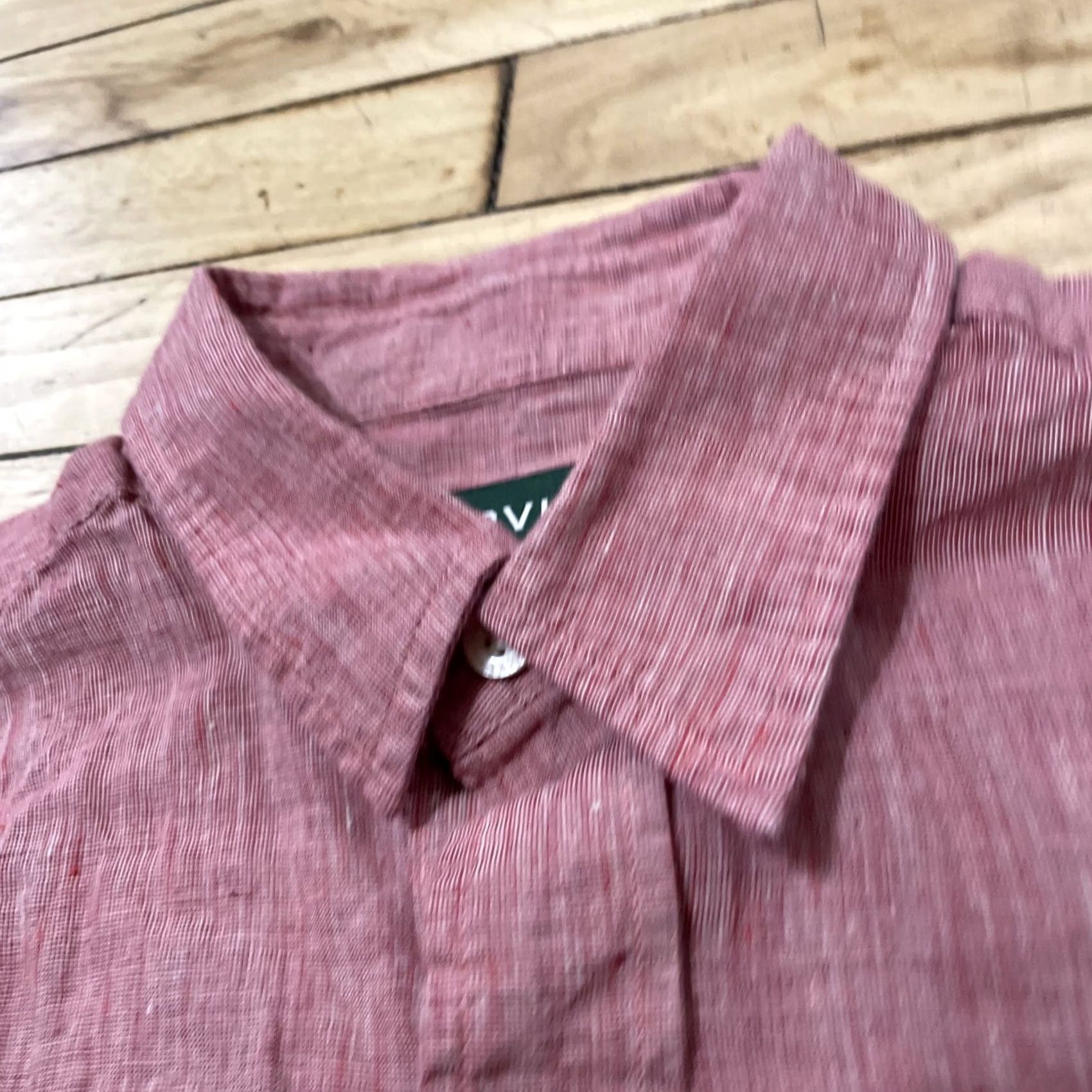 Orvis Orvis 100% Linen Shirt Men M Light Salmon Red Casual Beachy Preppy Button Down Size US M / EU 48-50 / 2 - 3 Thumbnail