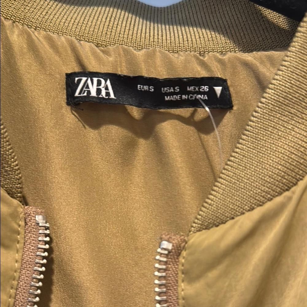 Zara Zara Women's Tan puffer Jacket Size S / US 4 / IT 40 - 7 Thumbnail