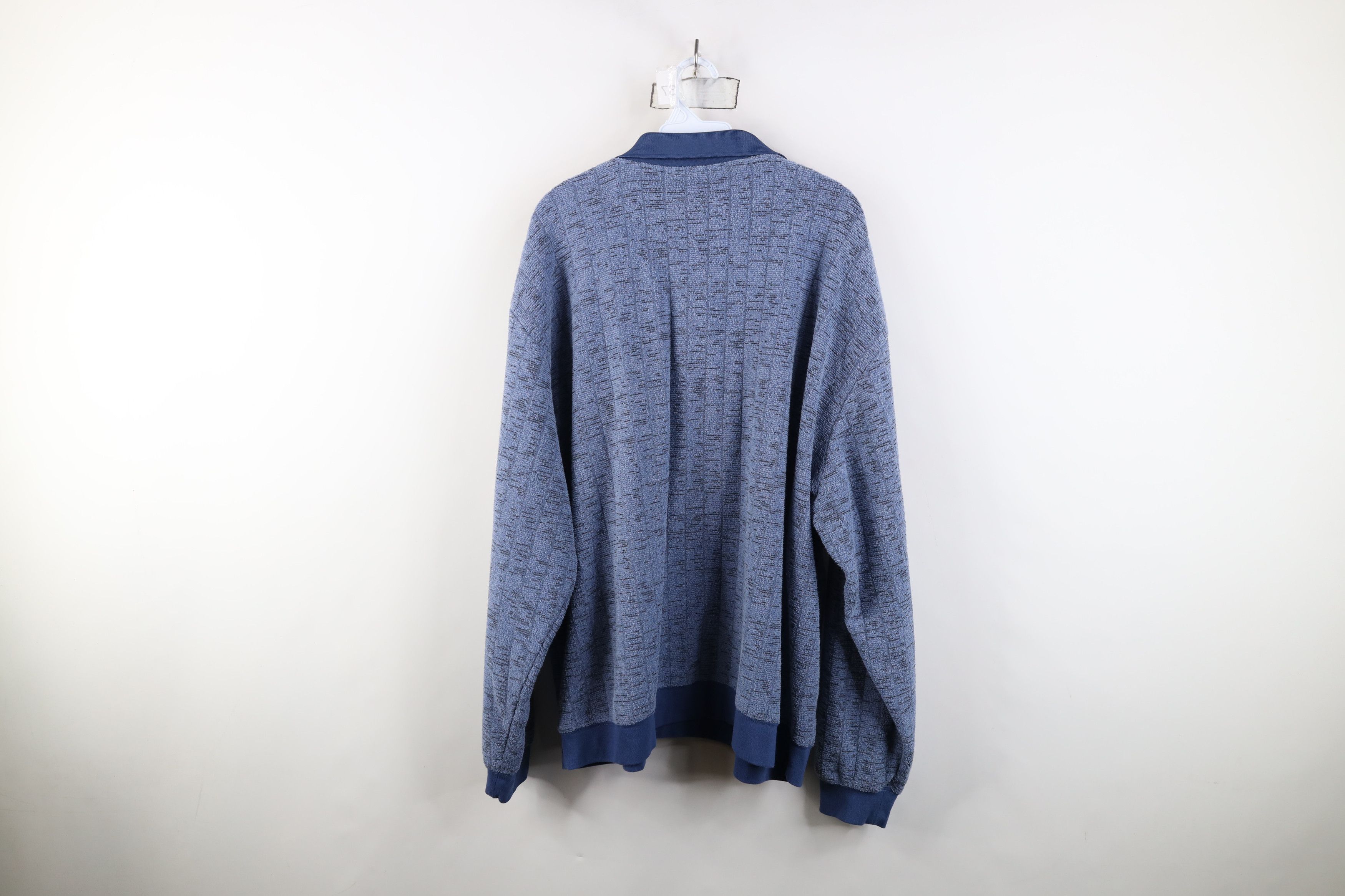 Vintage Vintage 90s Streetwear Fleece Collared Pullover Sweatshirt Size US XXL / EU 58 / 5 - 10 Thumbnail