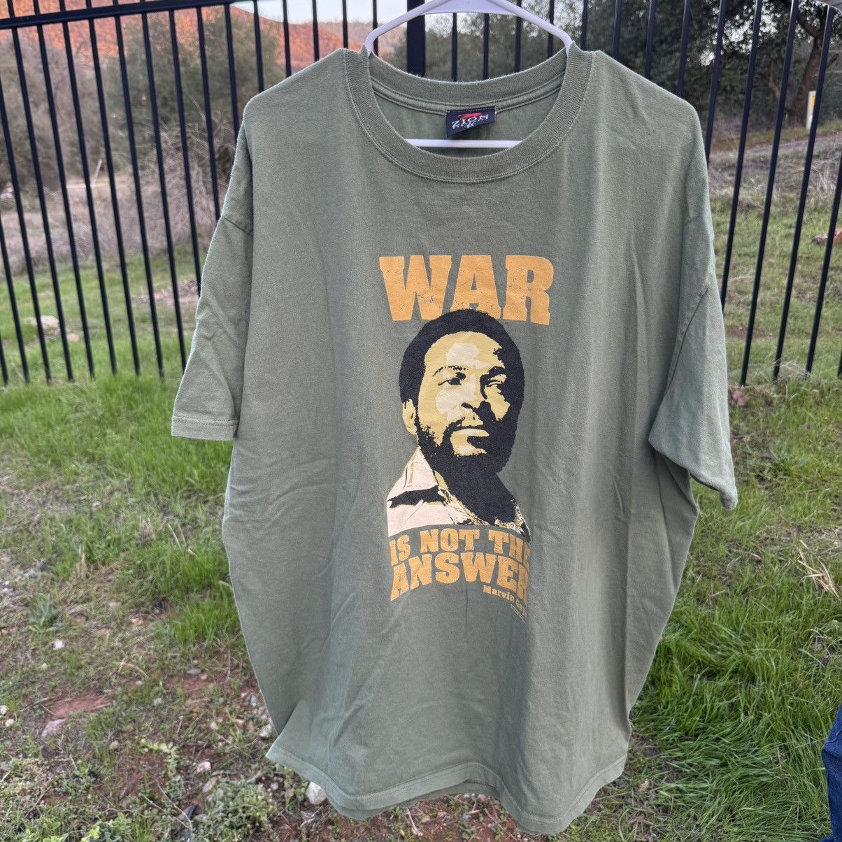 Zion Rootswear 2005 Zion Rootswear Marvin Gaye War Is Not The Answer 2XL Size US XXL / EU 58 / 5 - 1 Thumbnail