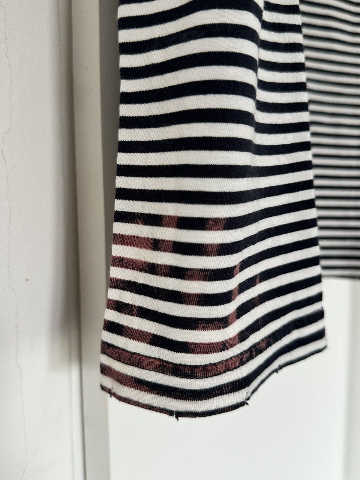 Balmain Balmain Paris striped T-shirt with button detail Size US M / EU 48-50 / 2 - 5 Thumbnail