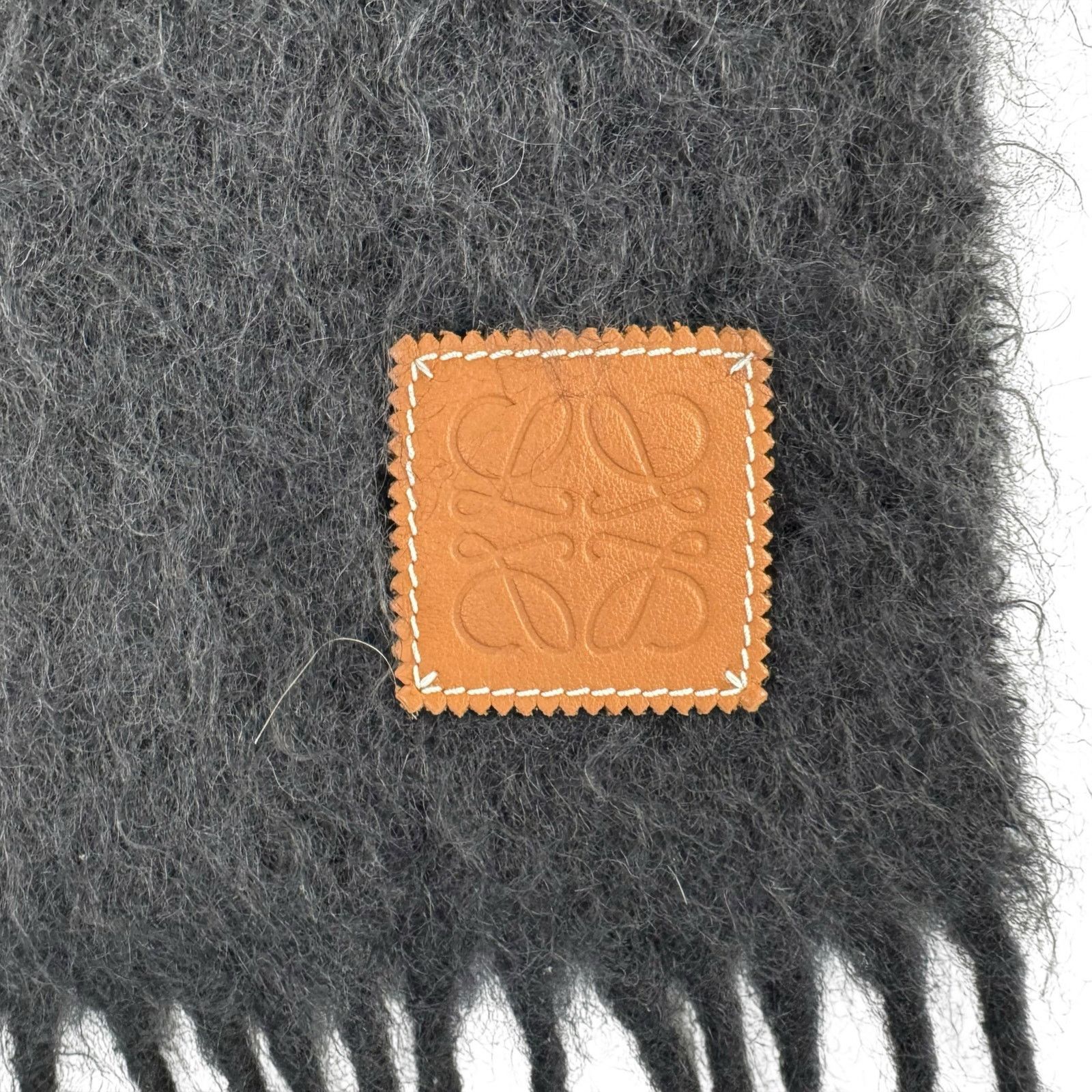 Loewe Loewe Black Mohair & Wool Scarf Size ONE SIZE - 4 Thumbnail