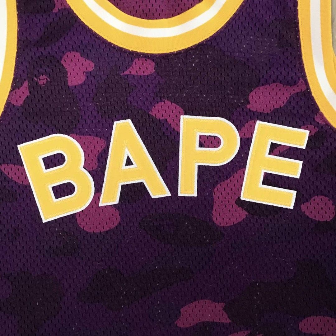 Bape BAPE STA Purple camo basketball tank top a bathing ape Size US M / EU 48-50 / 2 - 3 Thumbnail