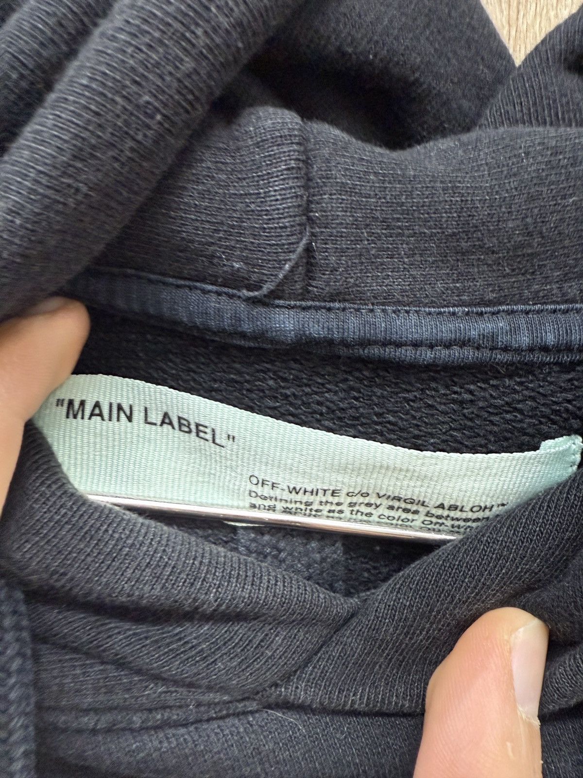 Off-White Off White Black Pull Over Hoodie Size US S / EU 44-46 / 1 - 8 Thumbnail