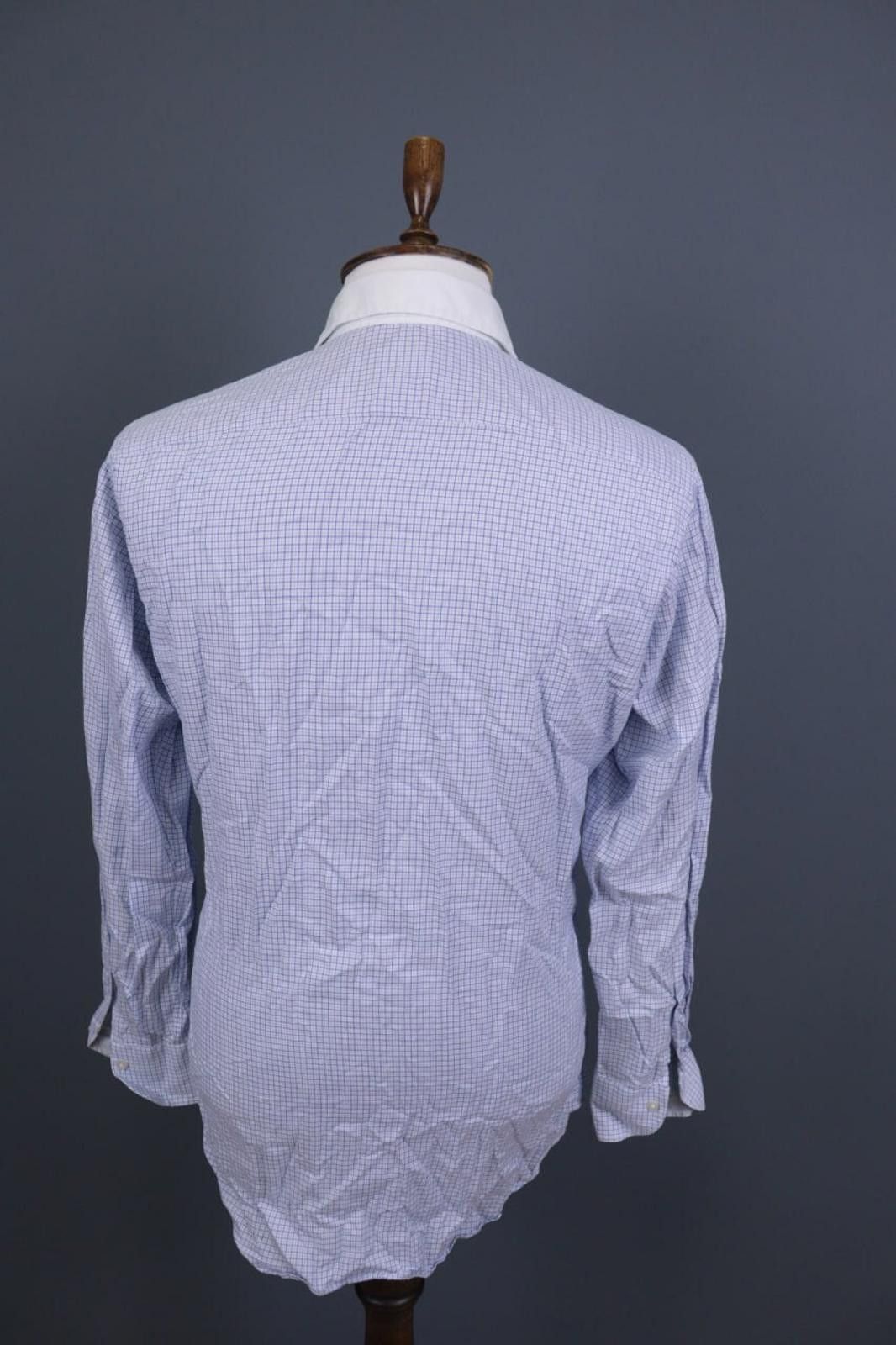 Emmett Emmett London Slim Fit Blue Check Printed Shirt Size M Size US M / EU 48-50 / 2 - 6 Thumbnail
