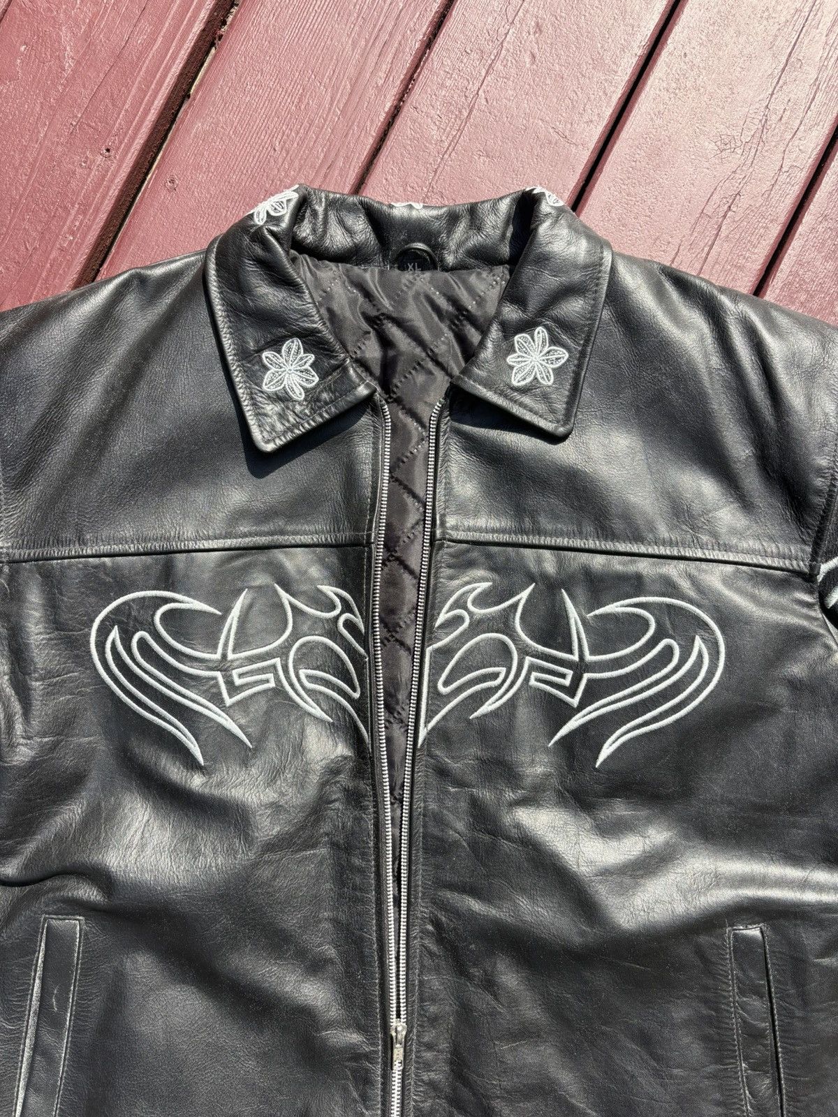 Other Opus 1 LambSkin Leather Jacket, Black and White, Elisium Size US XL / EU 56 / 4 - 3 Thumbnail