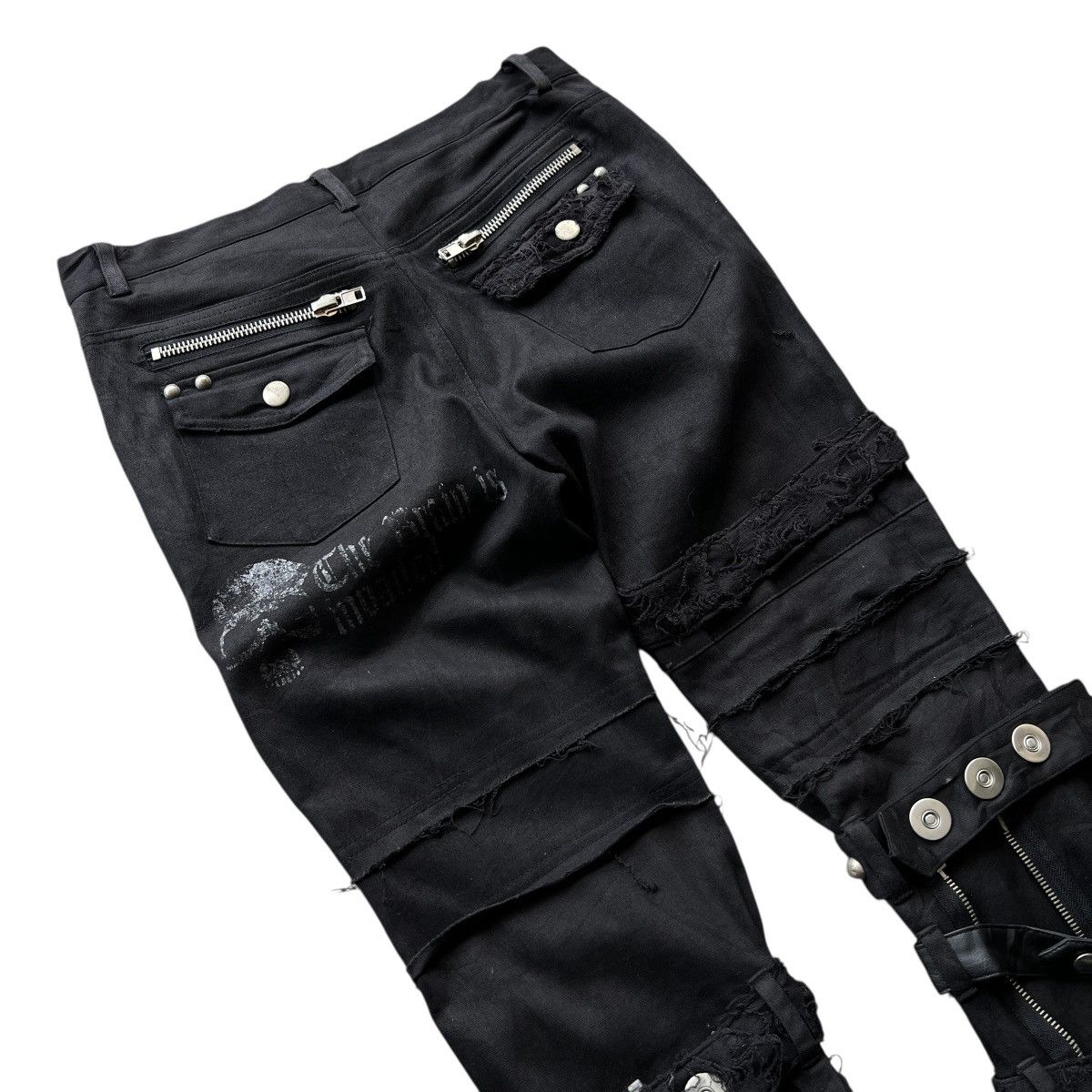 Hysteric Glamour 🔥 Sex Pot Revenge Bondage Embellished Covertible Pant Size US 30 / EU 46 - 9 Thumbnail