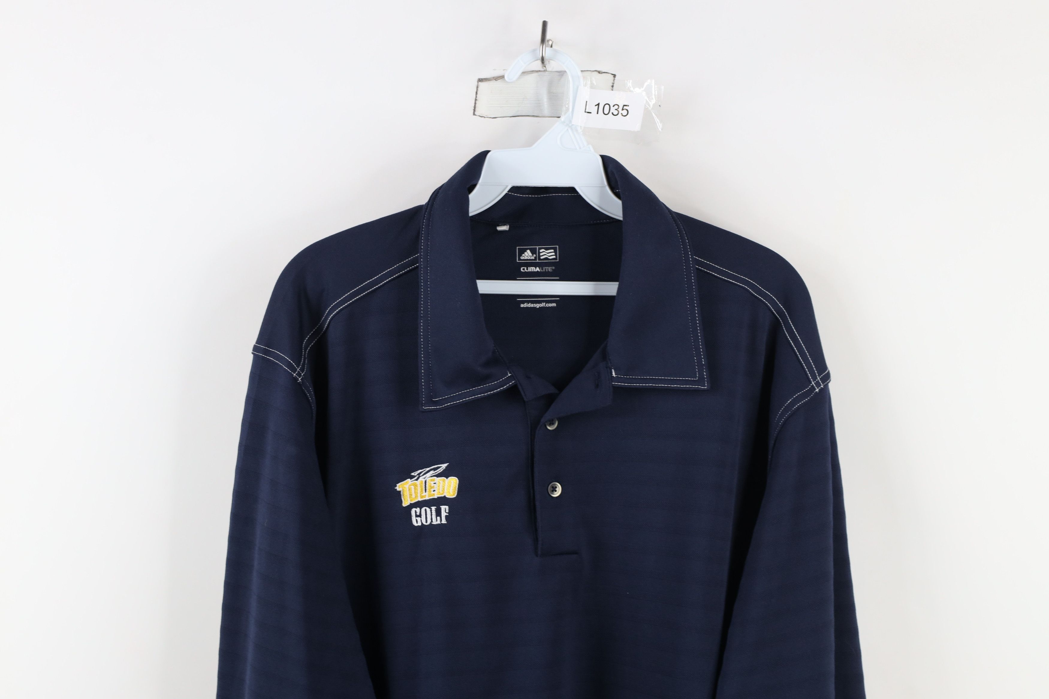 Adidas × Vintage Adidas University of Toledo Golf Long Sleeve Polo Shirt Size US L / EU 52-54 / 3 - 2 Thumbnail