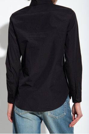 Saint Laurent Paris o1bcso1str0325 Col Paris Classique Popeline in Black Size M / US 6-8 / IT 42-44 - 4 Thumbnail