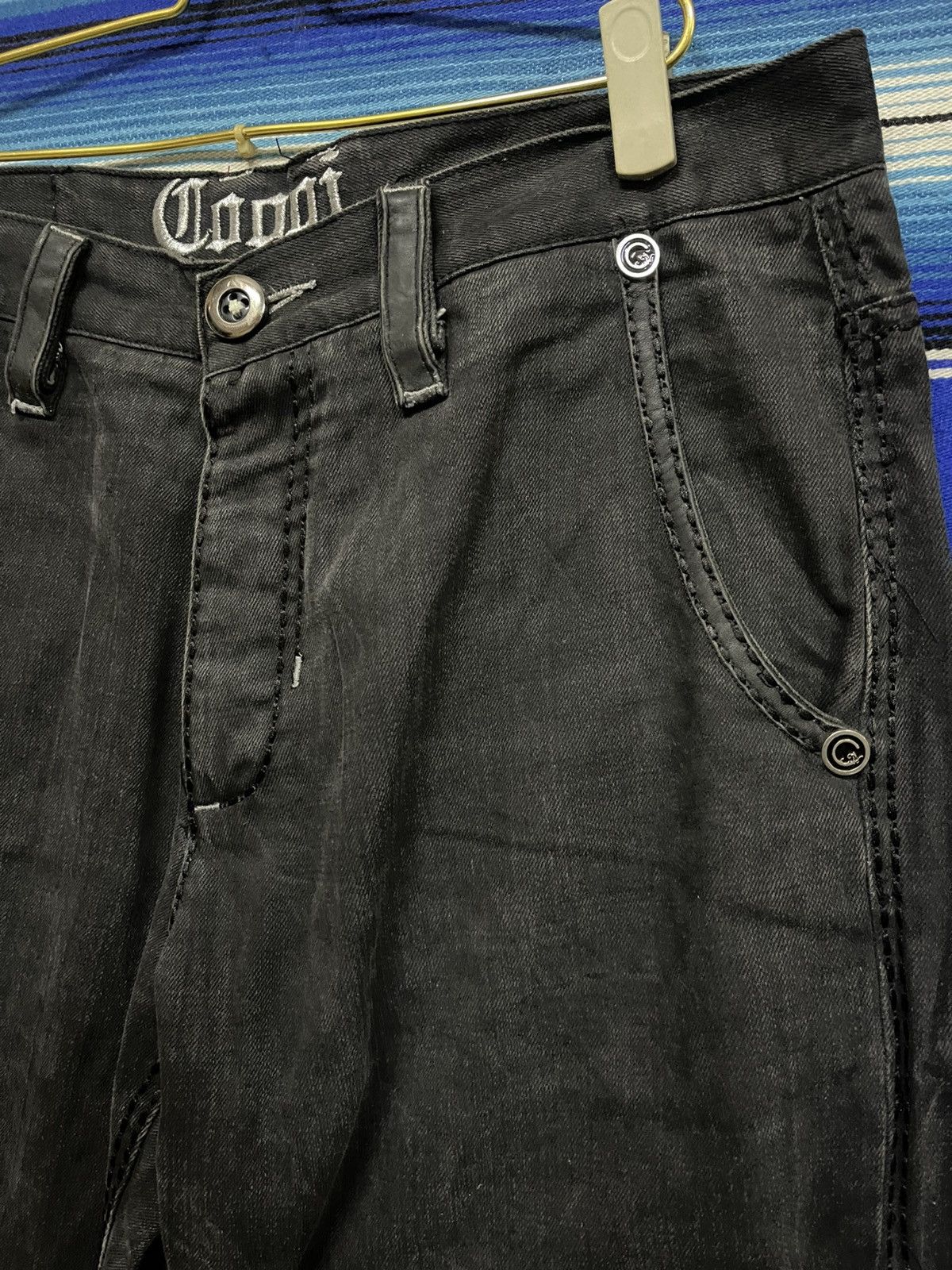 Vintage OFFER🔥Vintage Y2K GOOGI Black Jeans Hip Hop wear Size US 36 / EU 52 - 3 Thumbnail