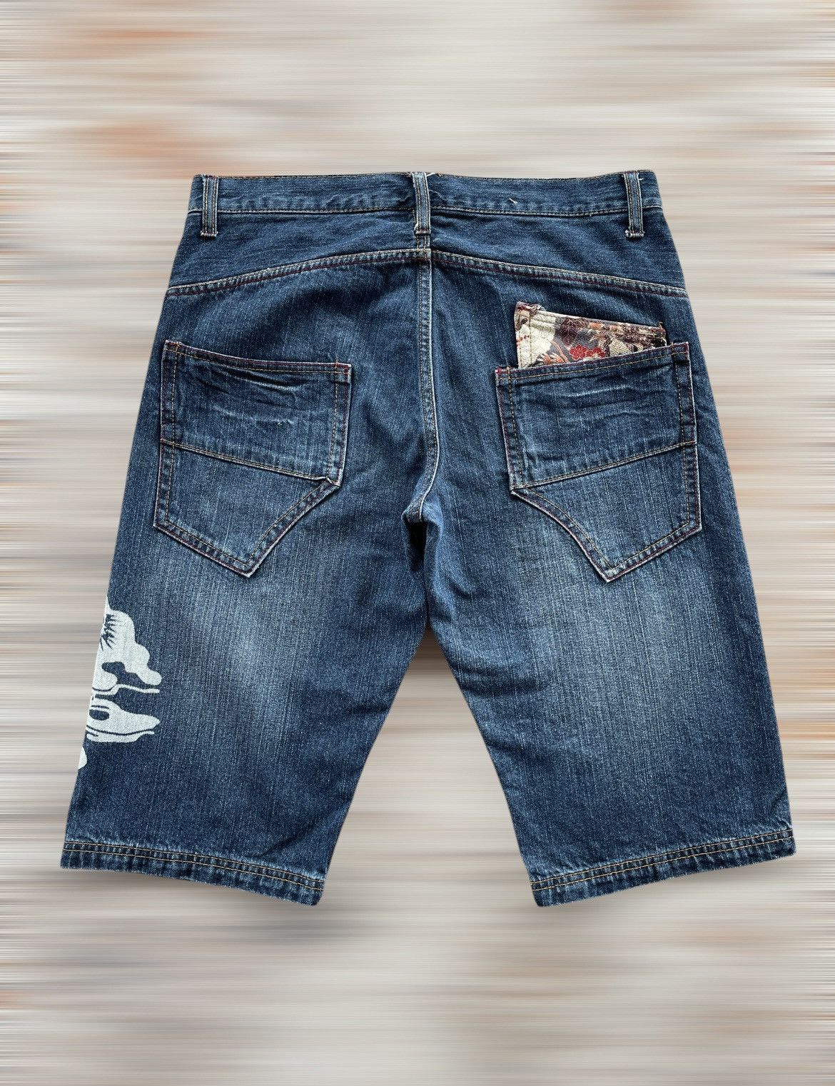 Designer × Japanese Brand MEMORY SPECIAL DRAGON PRINTED SHORT Size US 34 / EU 50 - 3 Thumbnail
