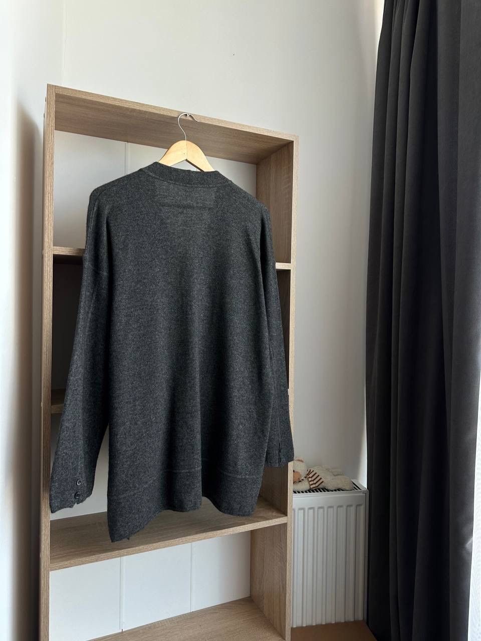 Brunello Cucinelli × Vintage Vintage Brunello Cucinelli Wool Cashmere Cardigan West Gray Size US L / EU 52-54 / 3 - 13 Thumbnail