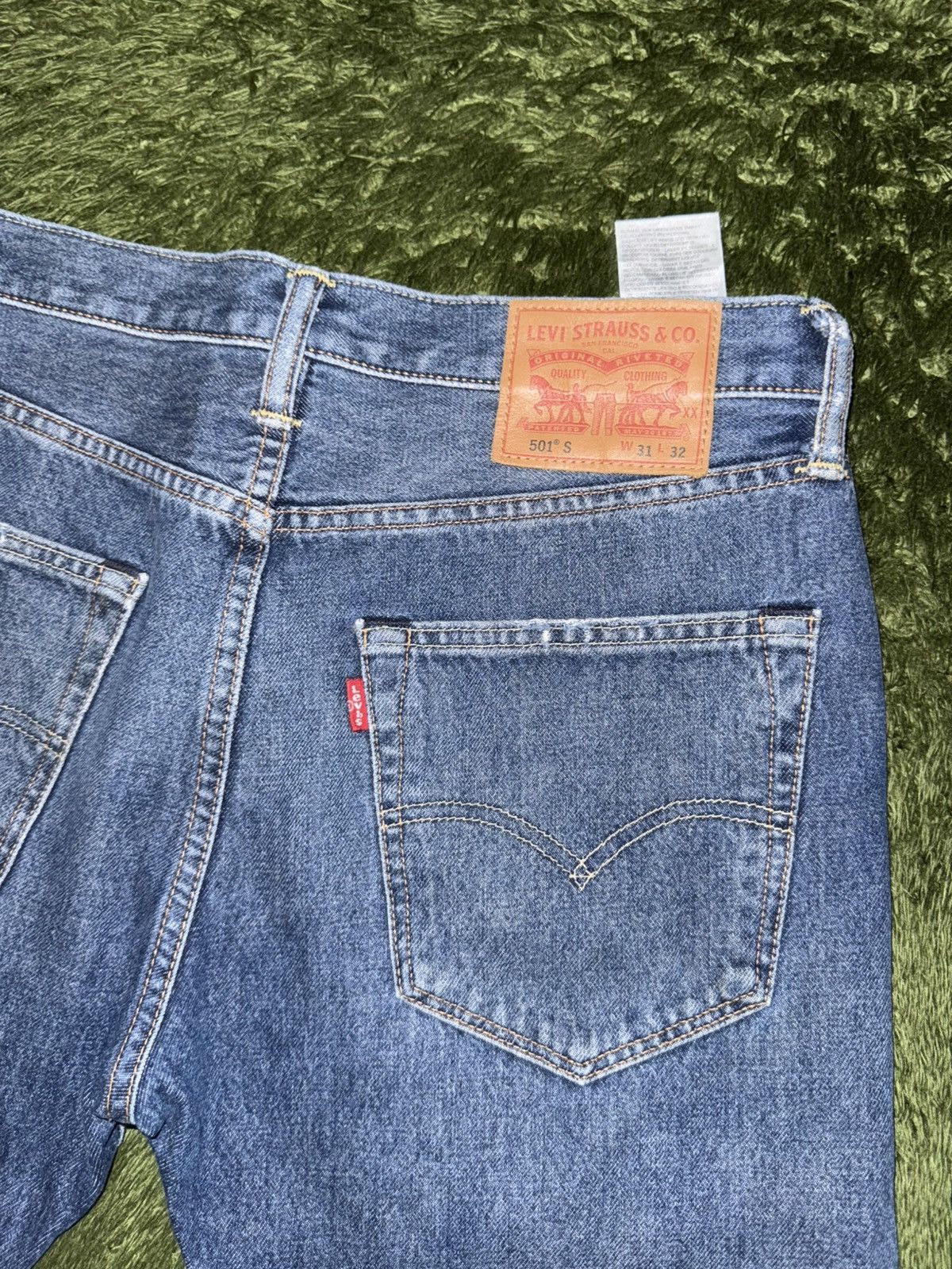 Levi's [W31/L32] Levi’s 501 S washed Leather label Denim Pants Size US 31 - 9 Thumbnail