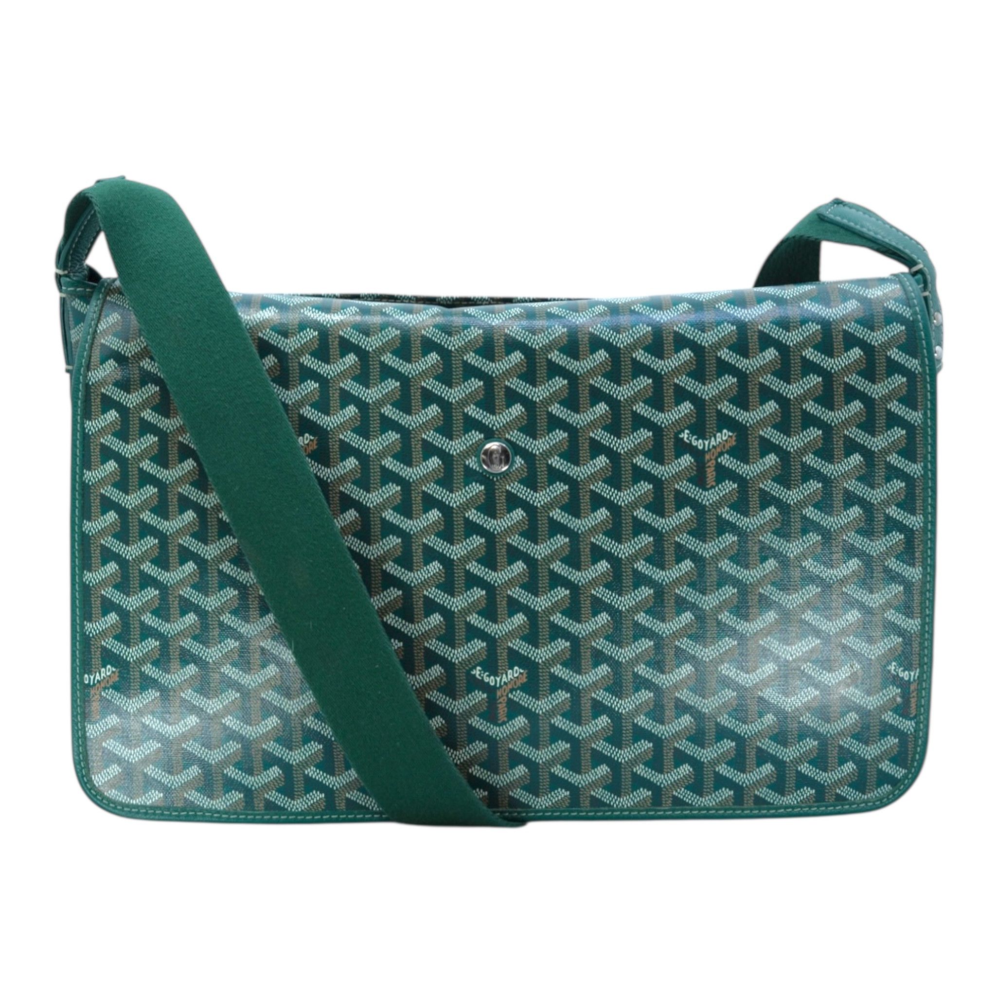 Goyard Ine Capetien Mm Messenger Bag Green, Men's