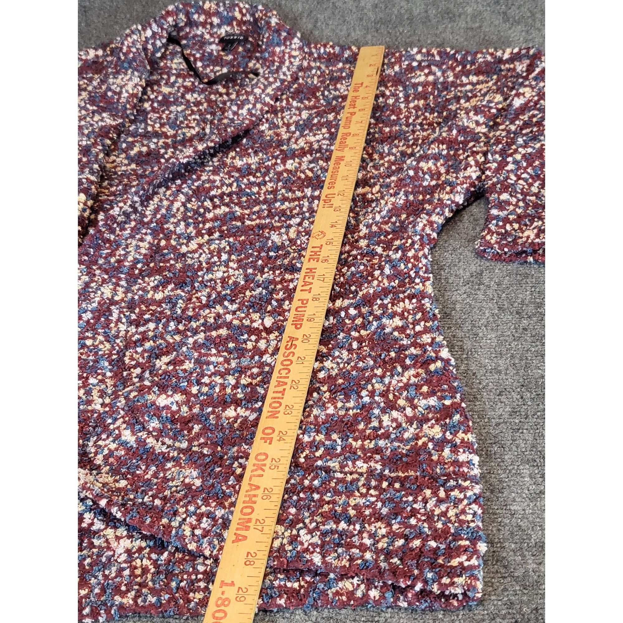 Torrid Torrid Multi Popcorn Cocoon Kimono Sweater Women Sz 2 Purple Size XS / US 0-2 / IT 36-38 - 4 Thumbnail