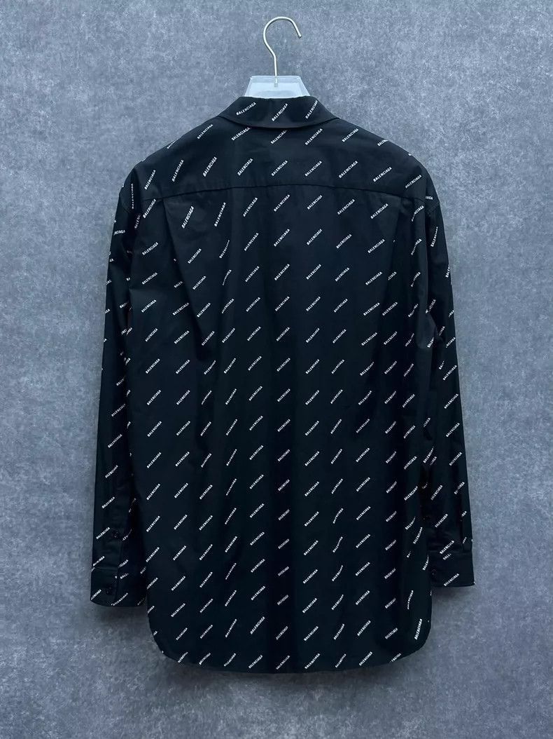 Balenciaga Balenciaga Logo Print Long Sleeve Casual Shirt-2506 Size US M / EU 48-50 / 2 - 2 Thumbnail