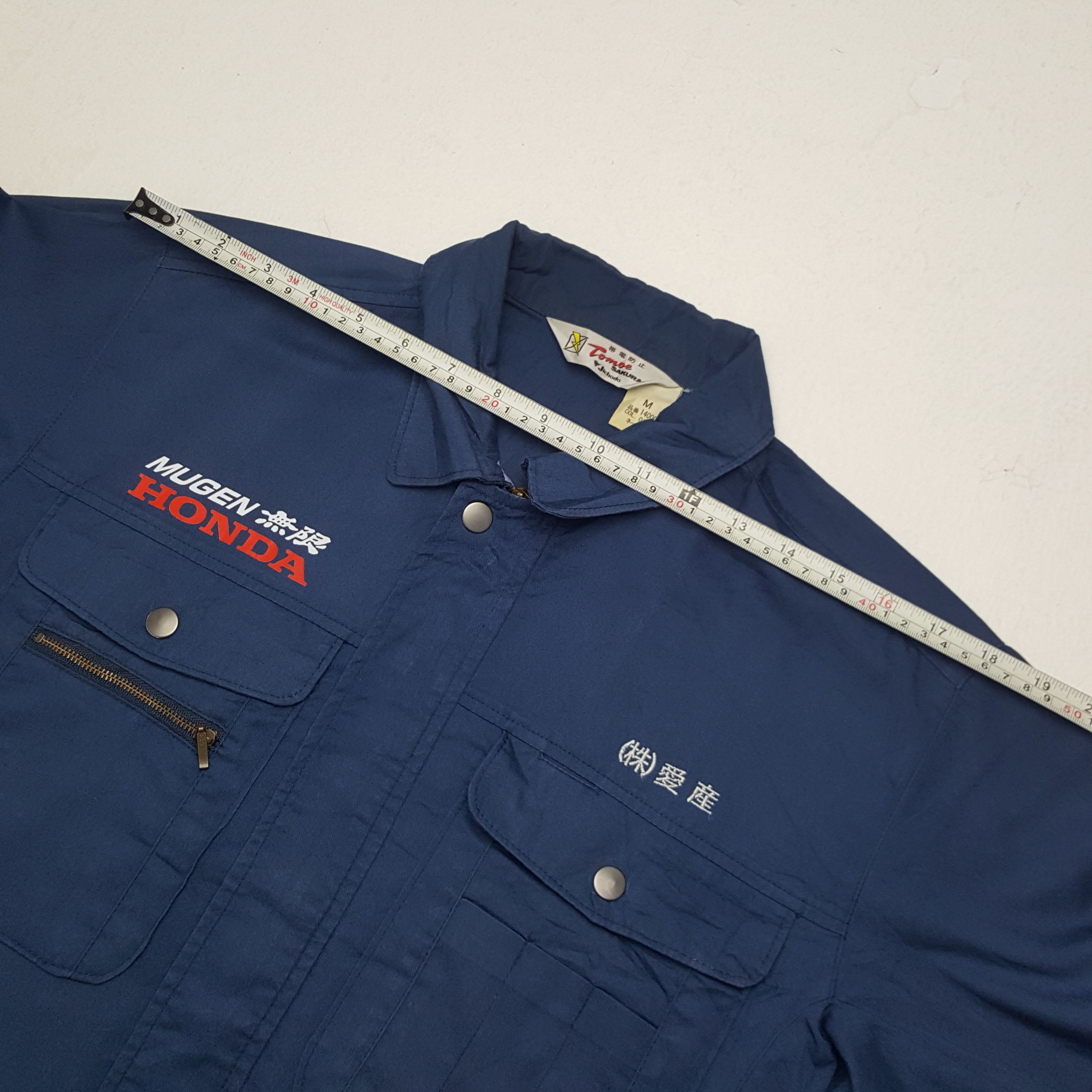Honda × Japanese Brand × Vintage Vintage Mugen Honda Japanese Racing Team Custom Art Jacket Size US L / EU 52-54 / 3 - 6 Thumbnail