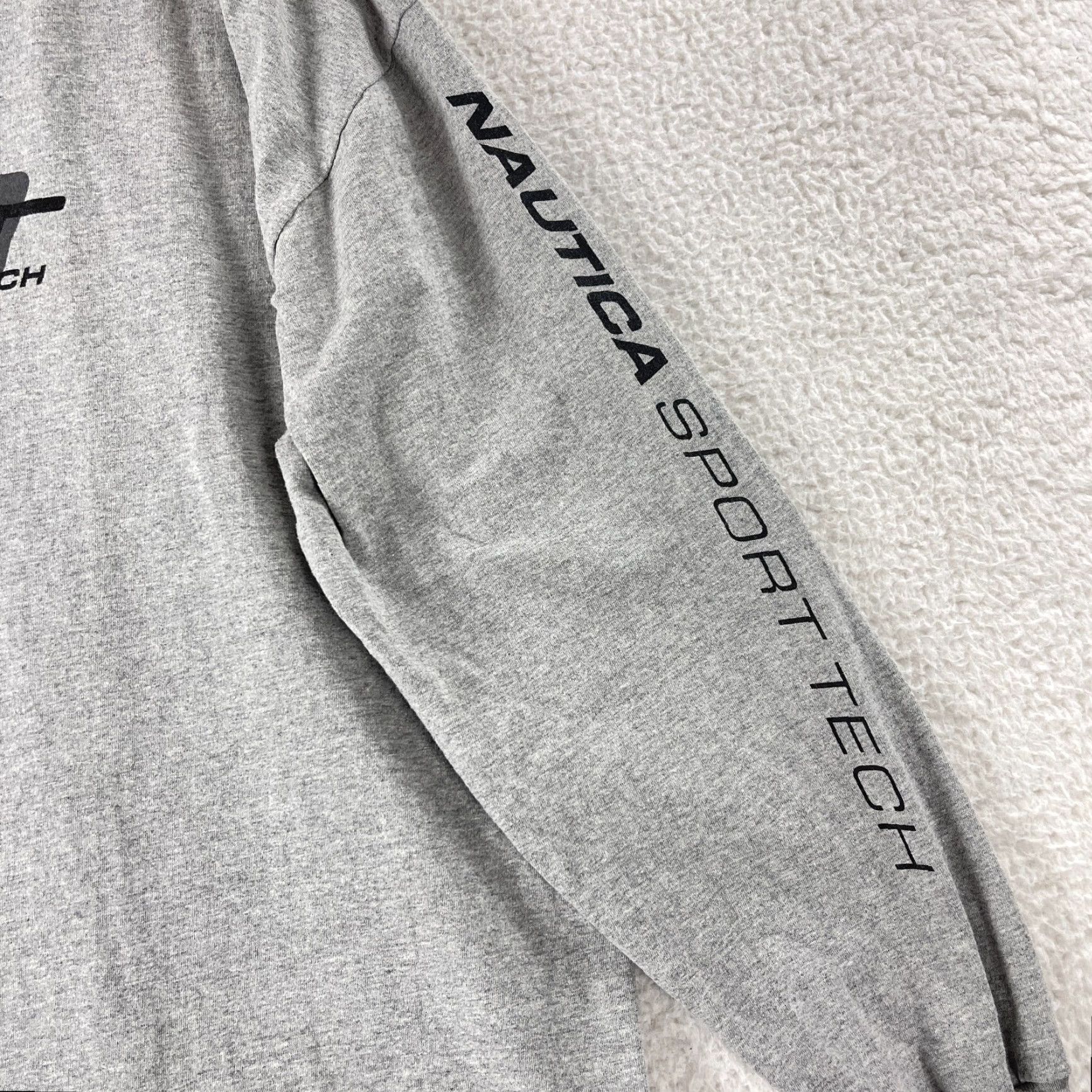 Nautica VINTAGE Nautica Sport Tech T-Shirt Mens 2XL Gray Long Sleeve USA Made Crew Size US XXL / EU 58 / 5 - 3 Thumbnail