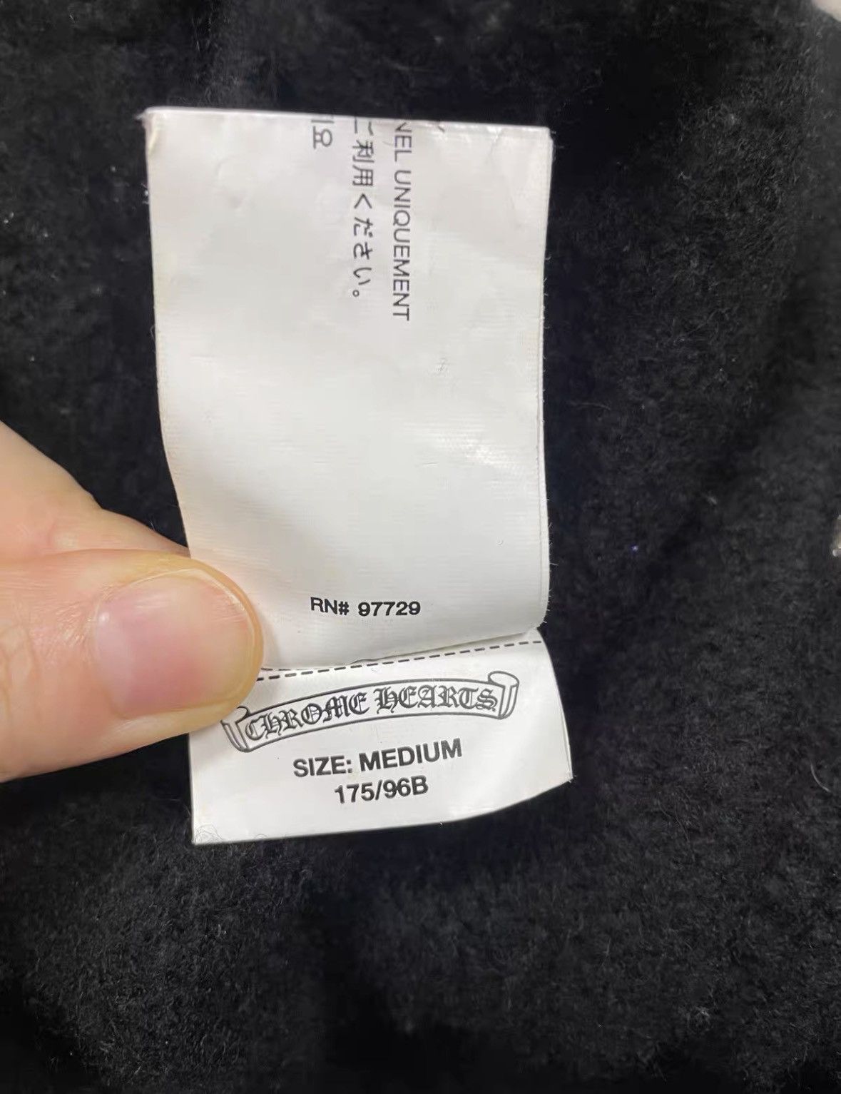 Chrome Hearts CHROME HEARTS Size M Sanskrit letter cashmere cardigan with Size US M / EU 48-50 / 2 - 6 Thumbnail