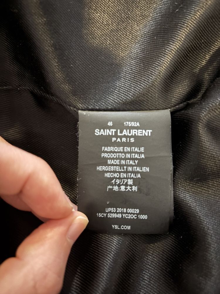 Saint Laurent Paris Leather Jacket Size US S / EU 44-46 / 1 - 6 Thumbnail
