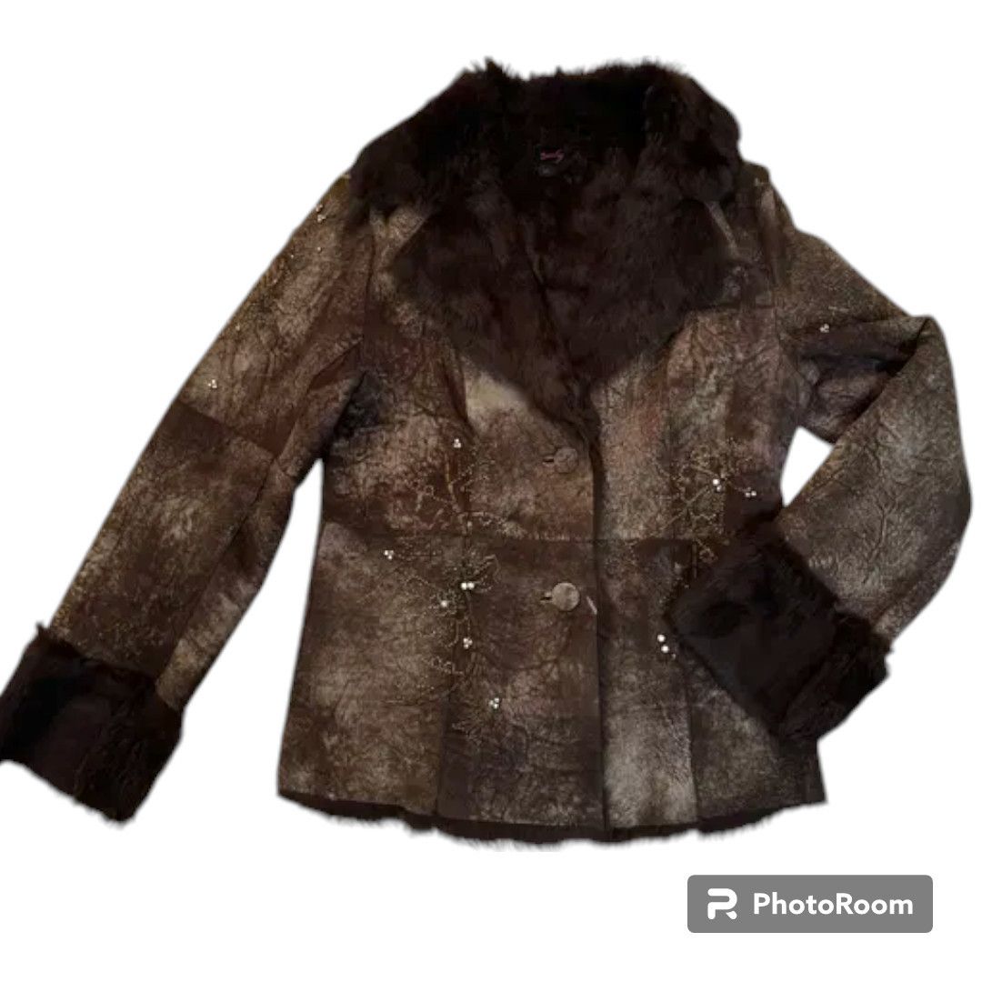 Other Brown penny lane fur coat sz M rabbit fur Rene Derhy Paris Size M / US 6-8 / IT 42-44 - 1 Thumbnail