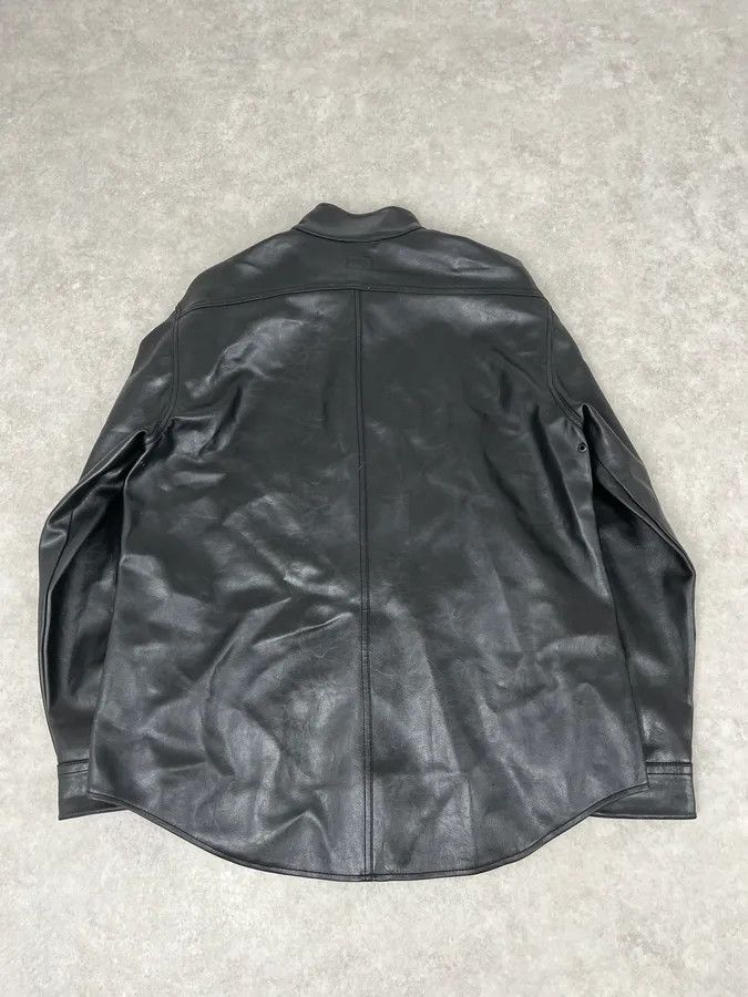 Armani Collezioni 2000s Armani Collezioni Black Leather Premium Jacket Size US L / EU 52-54 / 3 - 6 Thumbnail