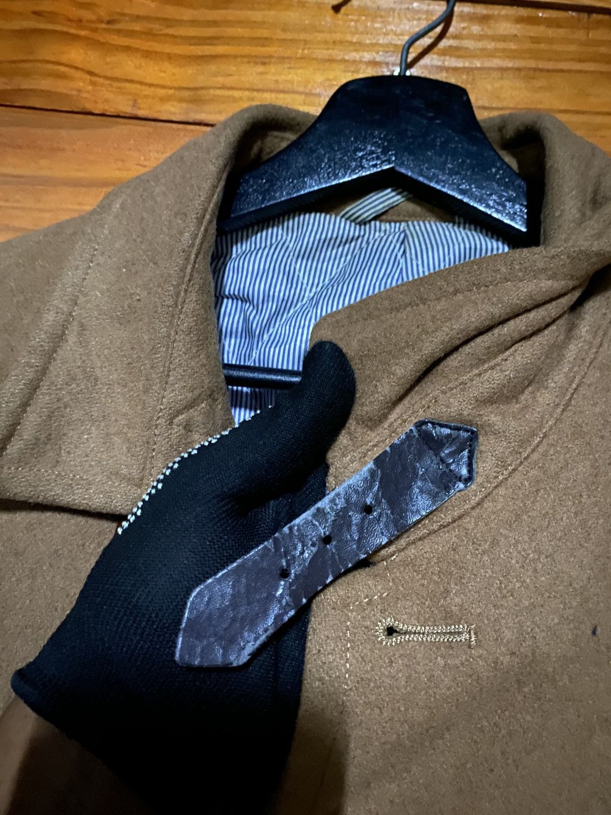 JUN MEN Junmen Brown Wool Blend Field Coat Classic Tailored Jacket Size US M / EU 48-50 / 2 - 7 Thumbnail