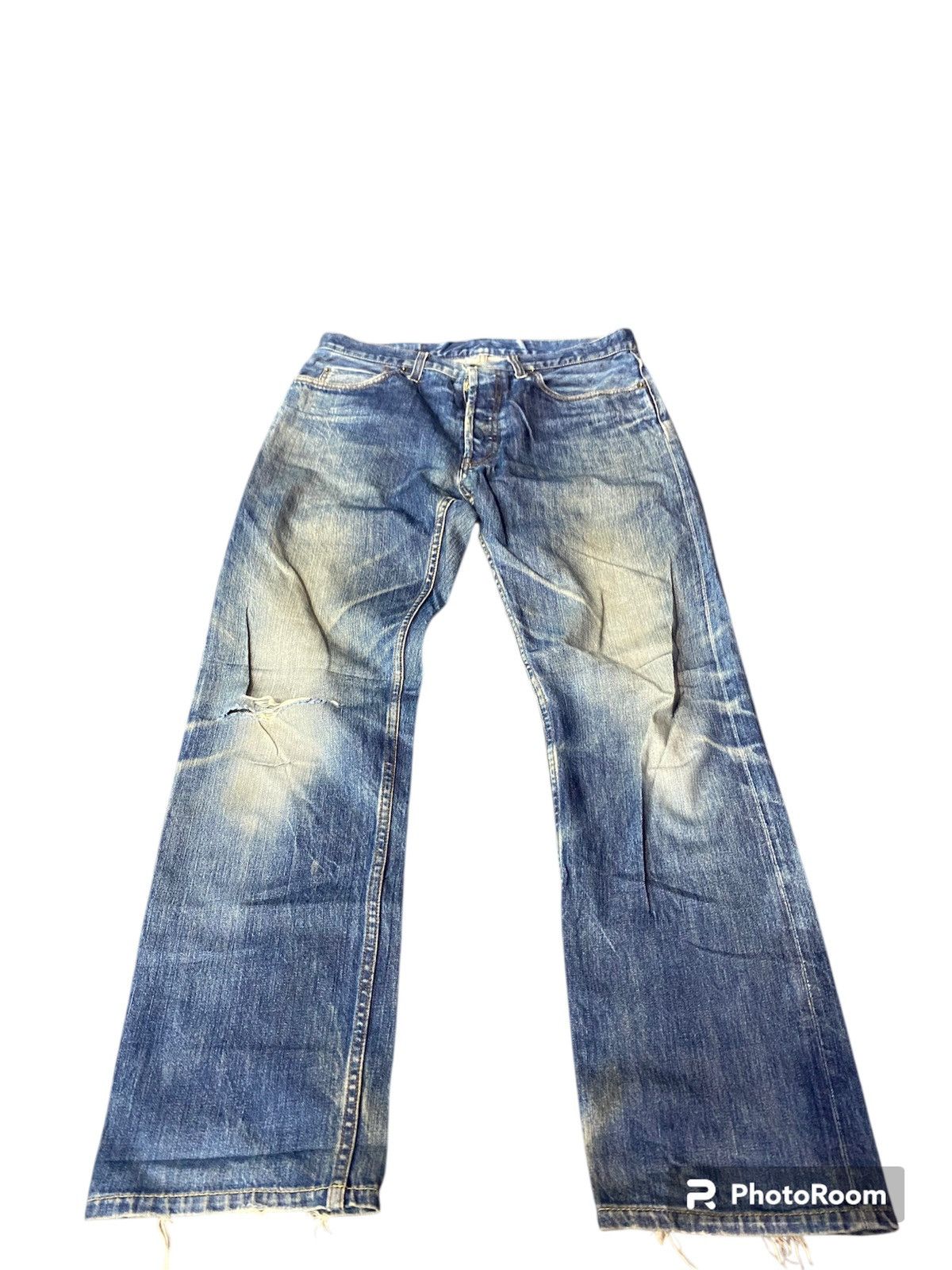 GARMENTS ENGINEERED distressed selvedge
